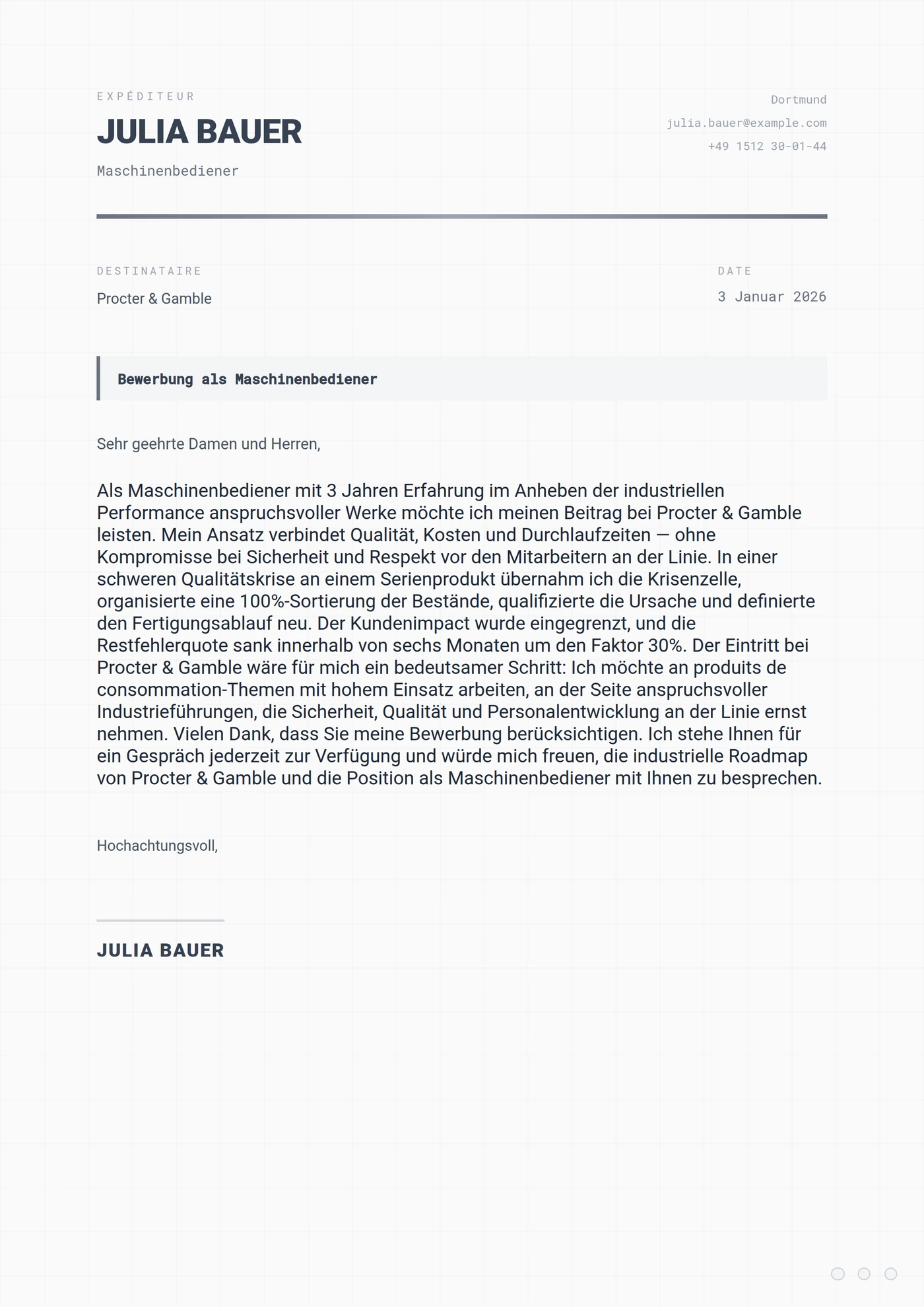 Stahlindustrie — Mittleres Level
