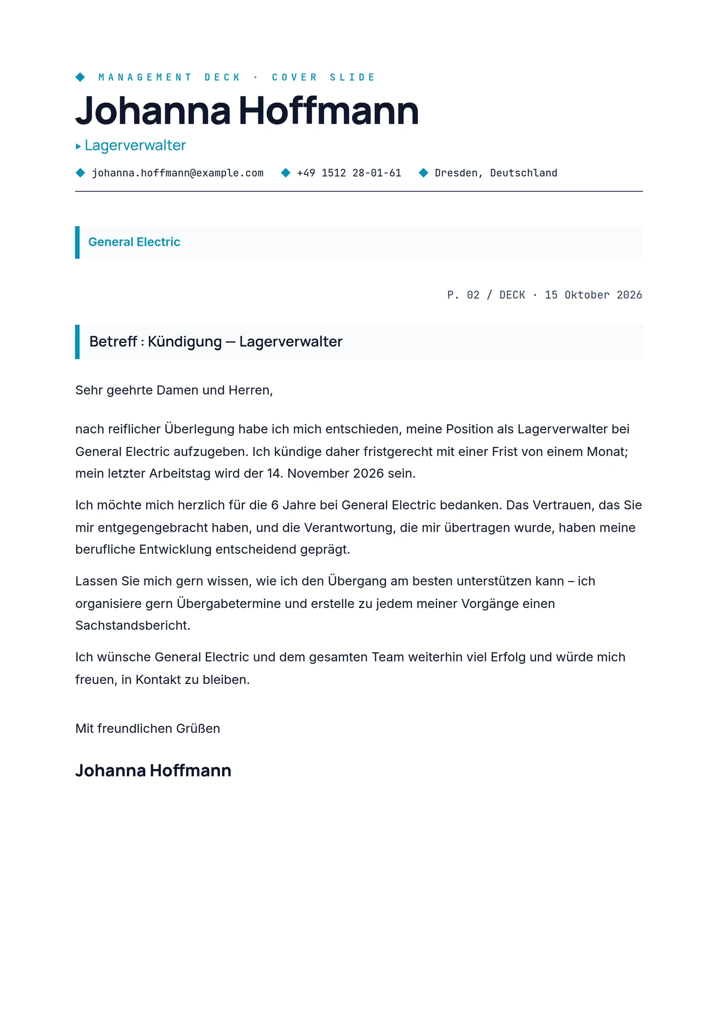 Management — Senior