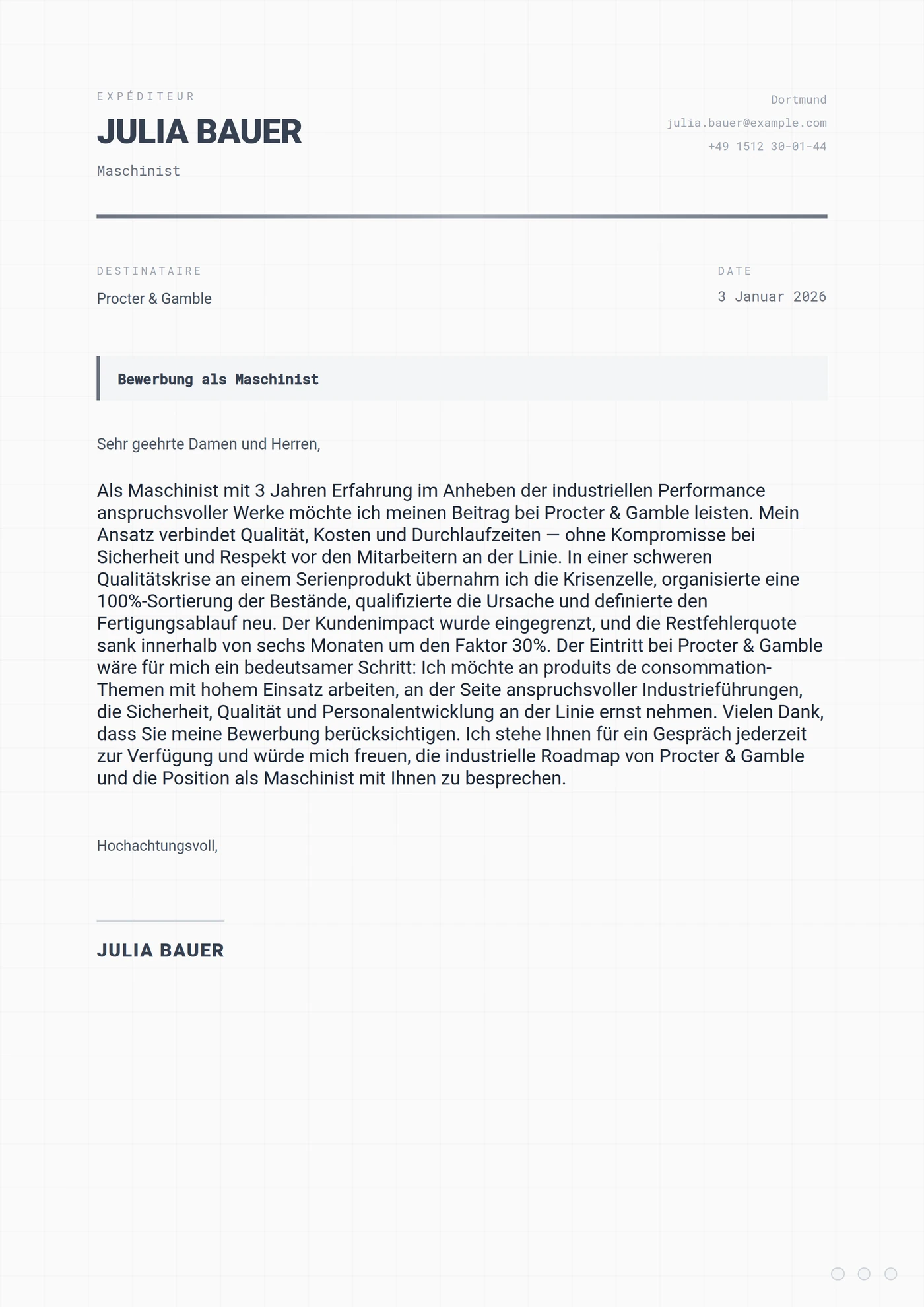 Stahlindustrie — Mittleres Level