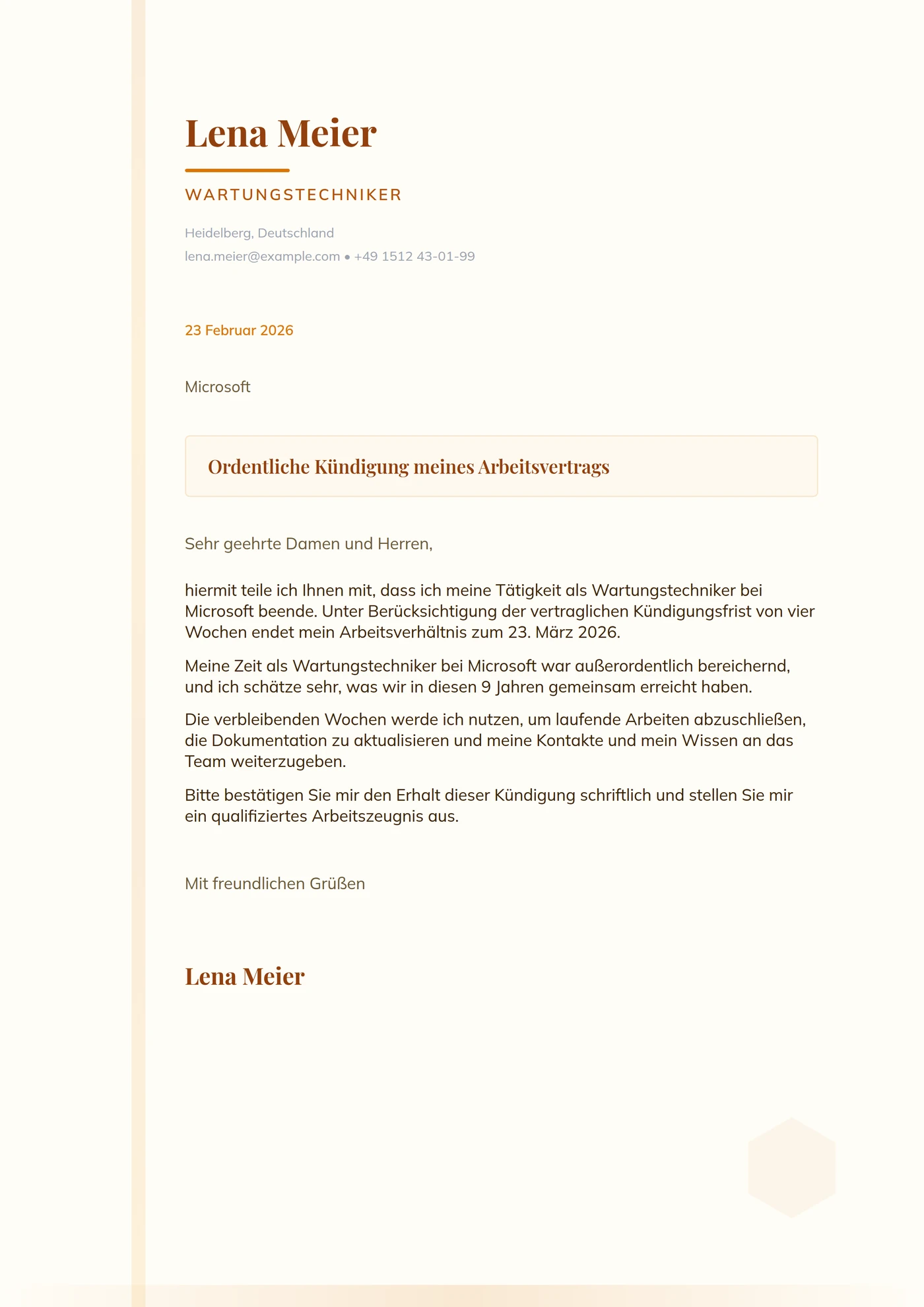 Honig-Bernstein — Mittleres Level