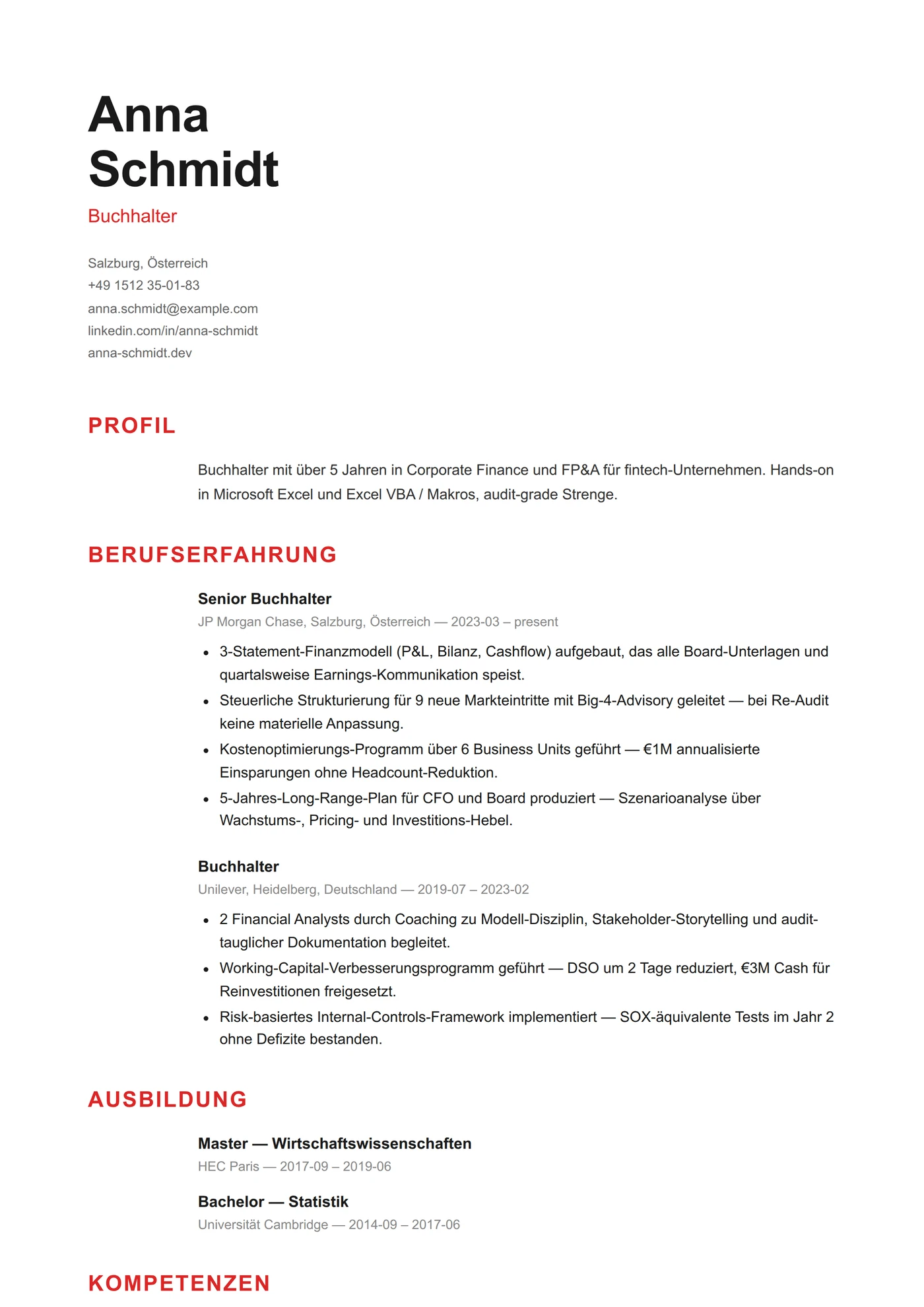 ATS Schweizer — Mittleres Level