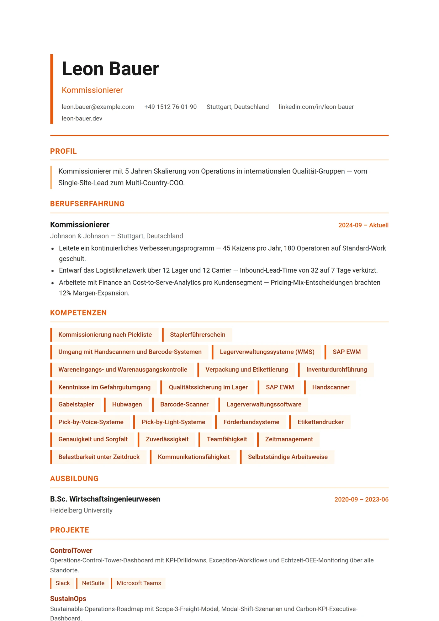 ATS Logistik — Junior