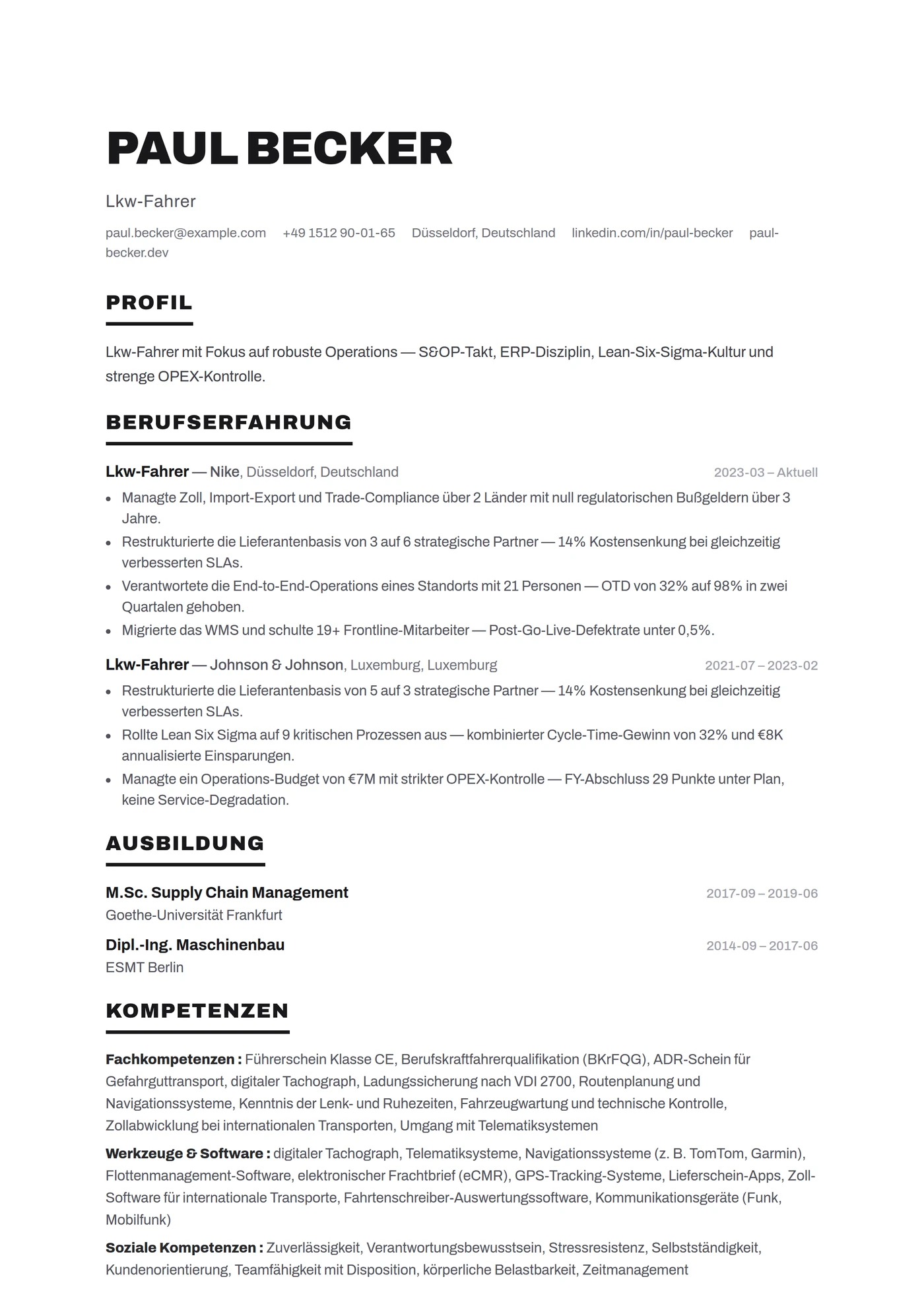 ATS Starke Titel — Mittleres Level