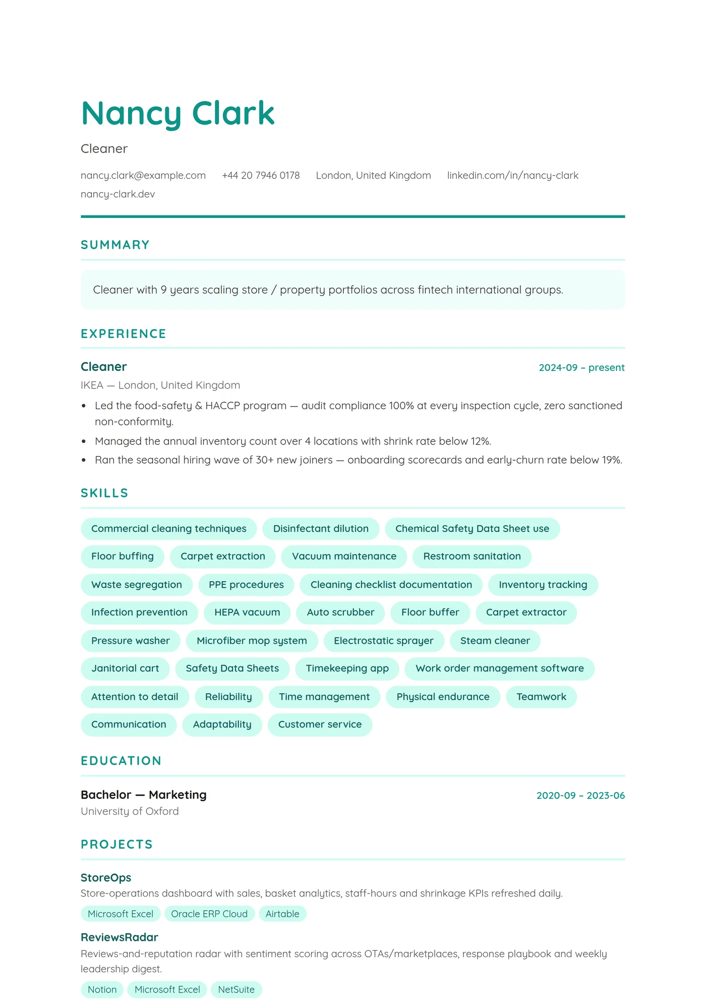 ATS Retail — Junior