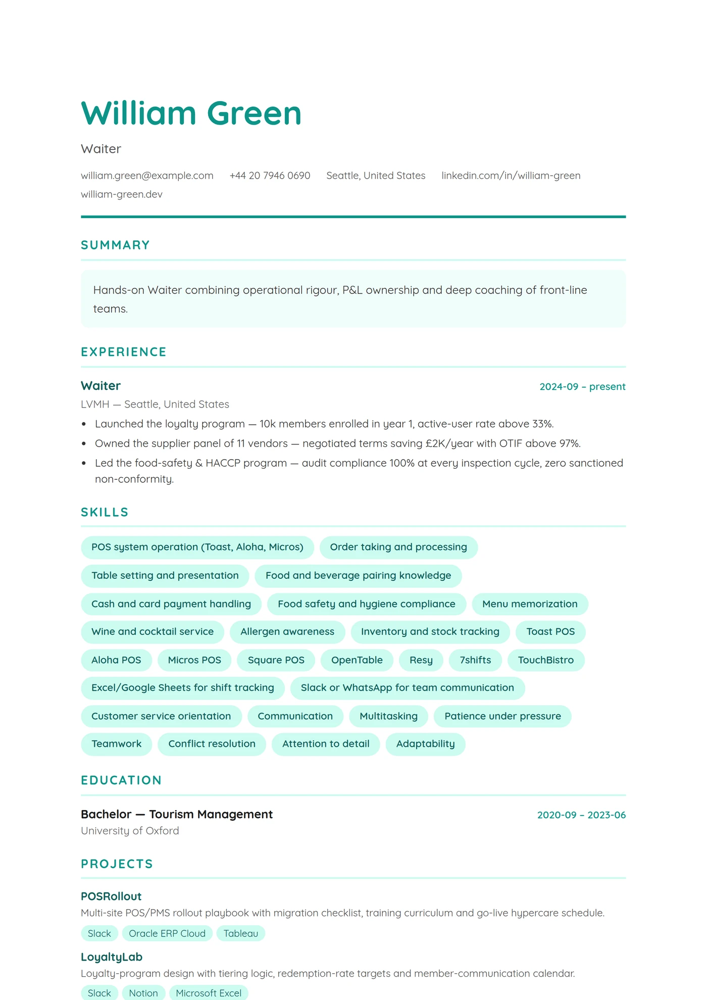 ATS Retail — Junior