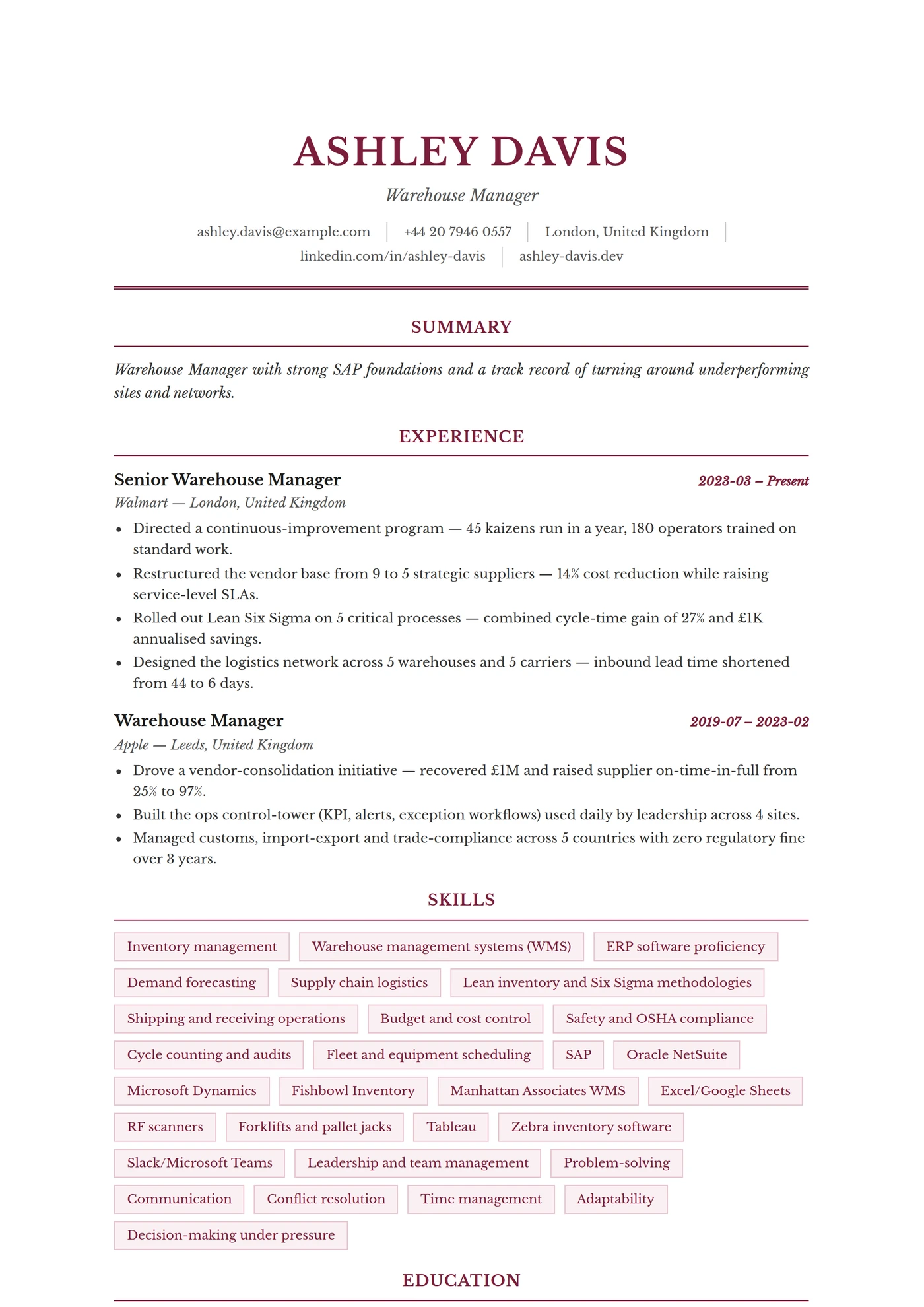 ATS Legal — Senior