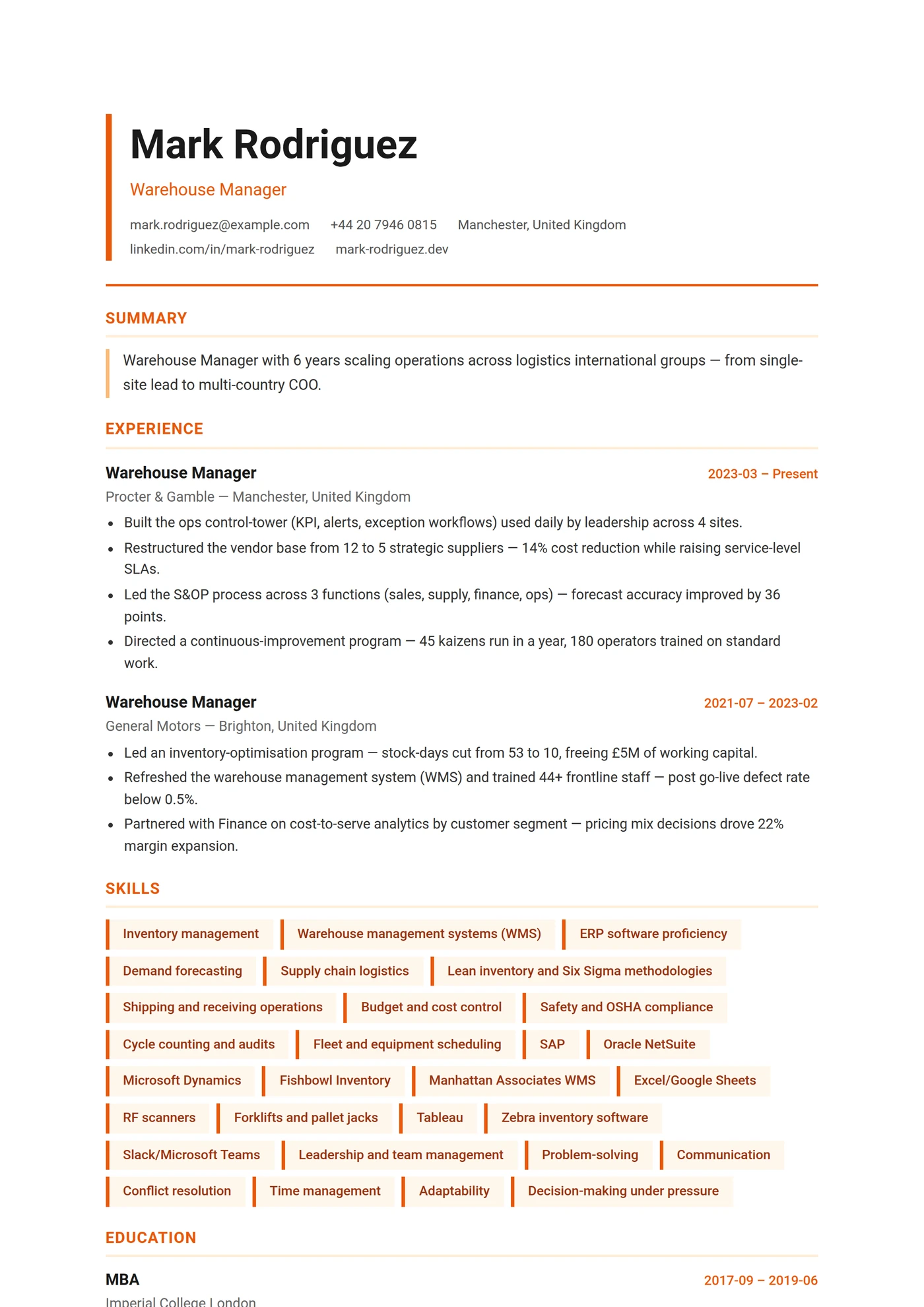 ATS Logistics — Mid-level