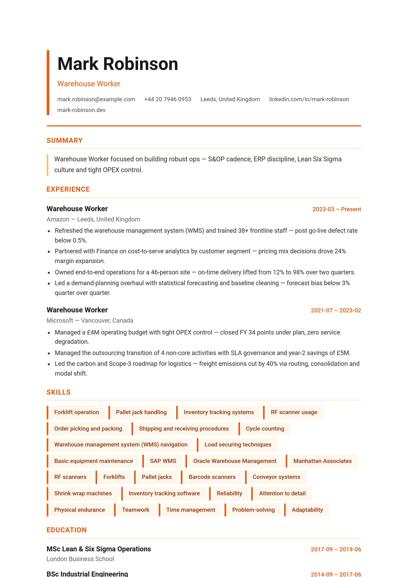 ATS Logistics — Mid-level