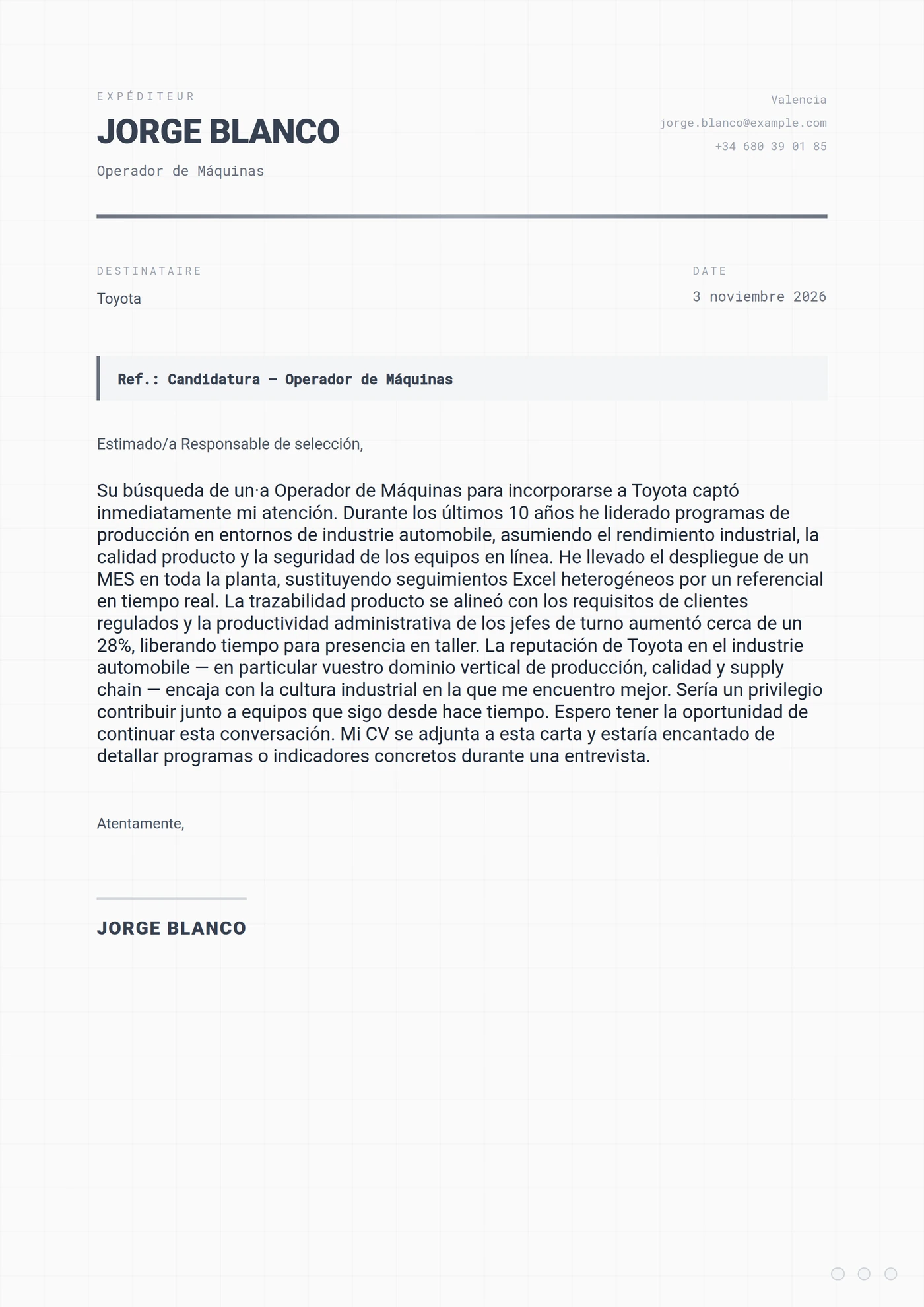 Acero Industrial — Intermedio