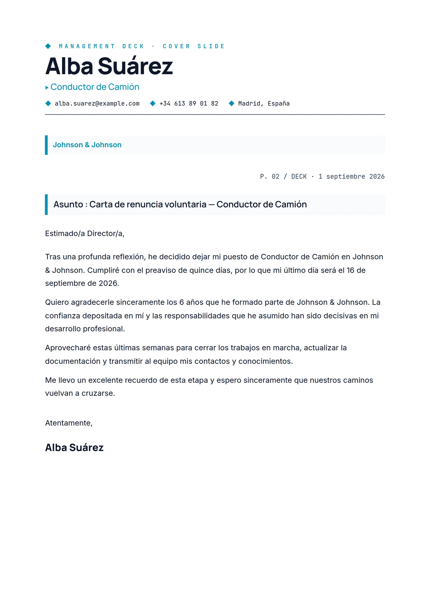 Management — Intermedio
