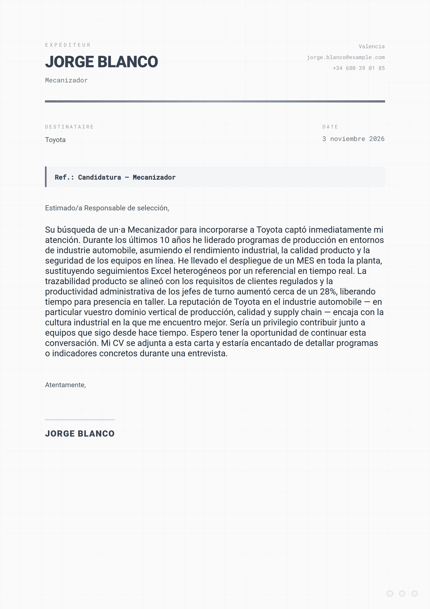Acero Industrial — Junior
