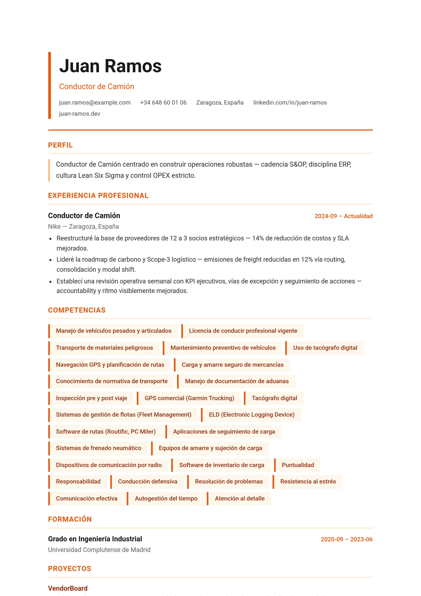 ATS Logística — Junior