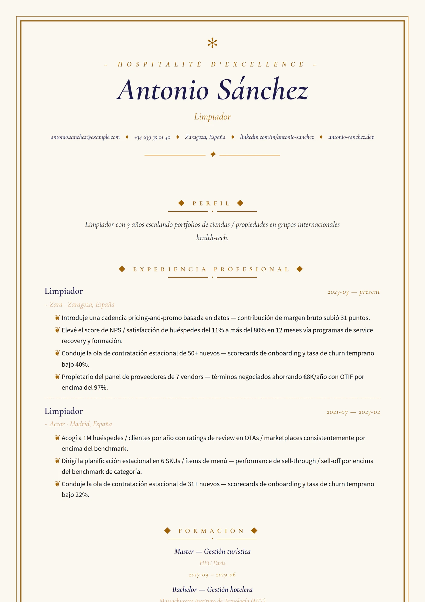 Industria — Hostelería — Intermedio