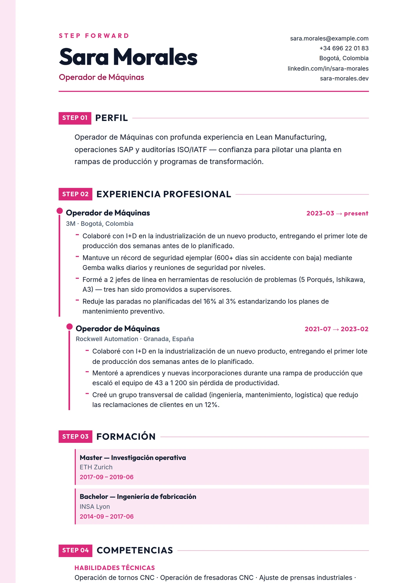 ATS Escalera — Intermedio