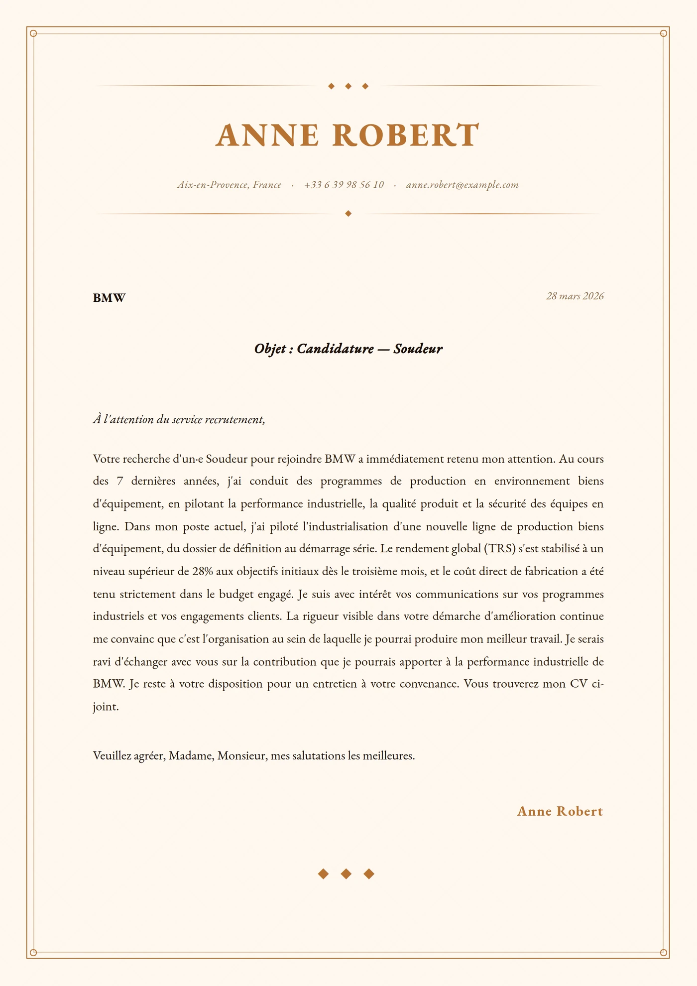 Gravure cuivre — Senior