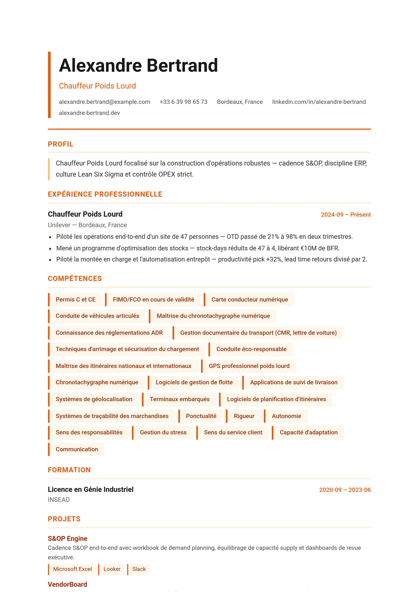ATS Logistique — Junior