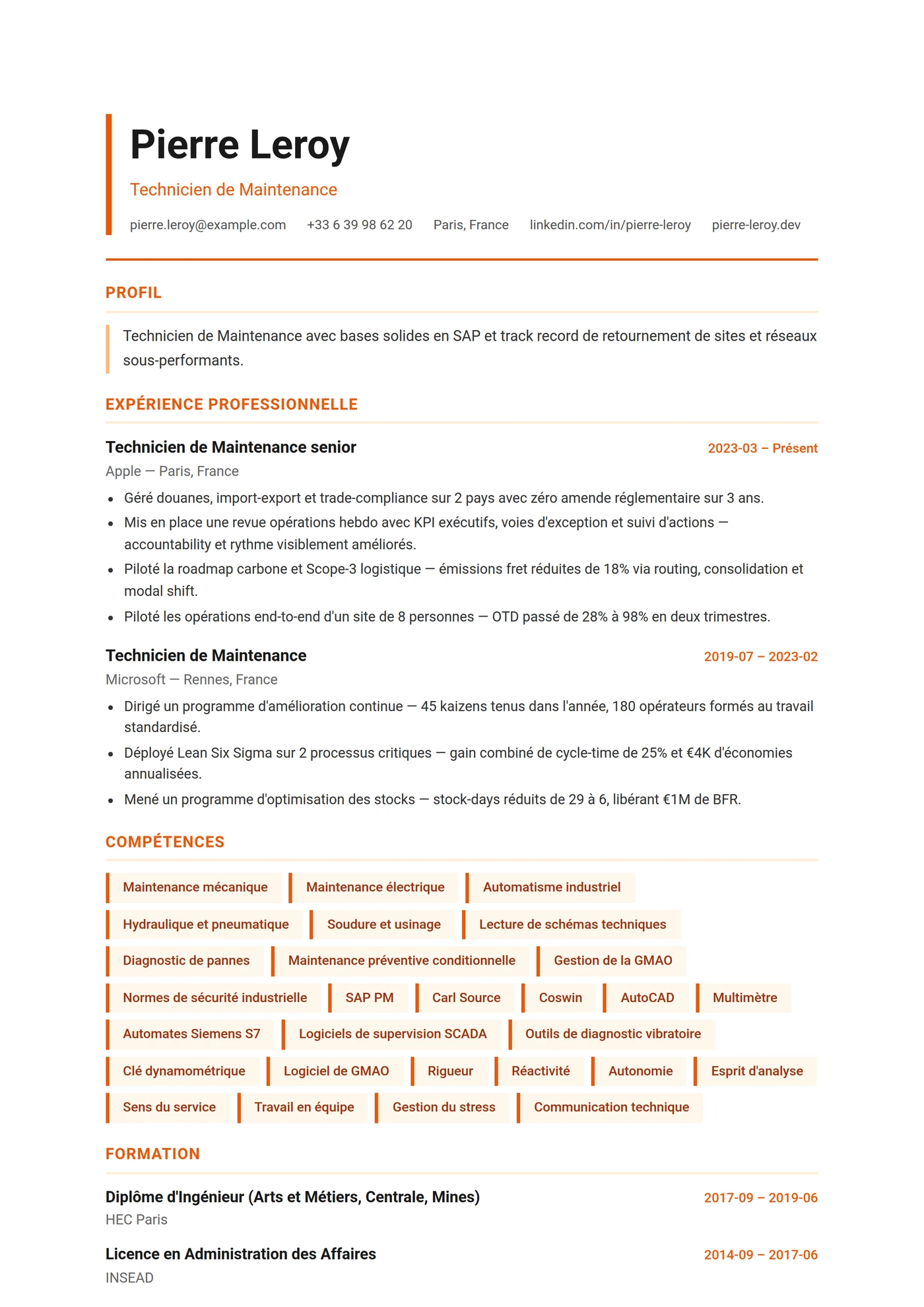 ATS Logistique — Senior