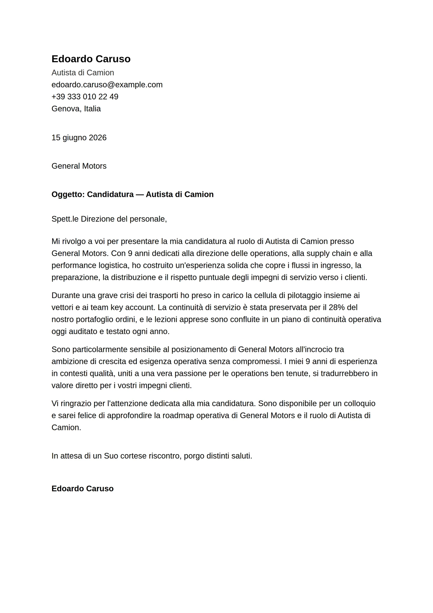 ATS pulita — Junior