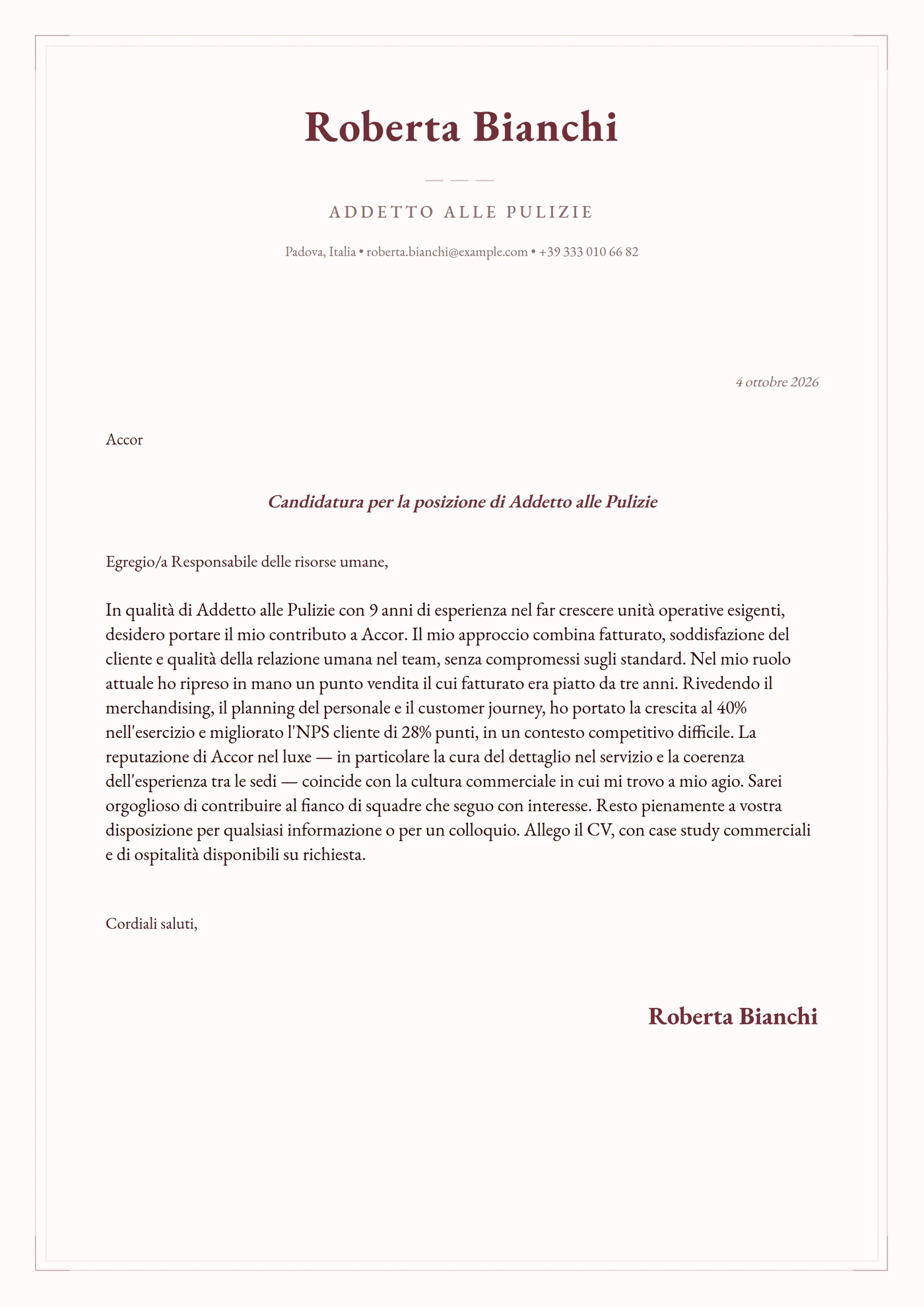 Velluto bordeaux — Senior