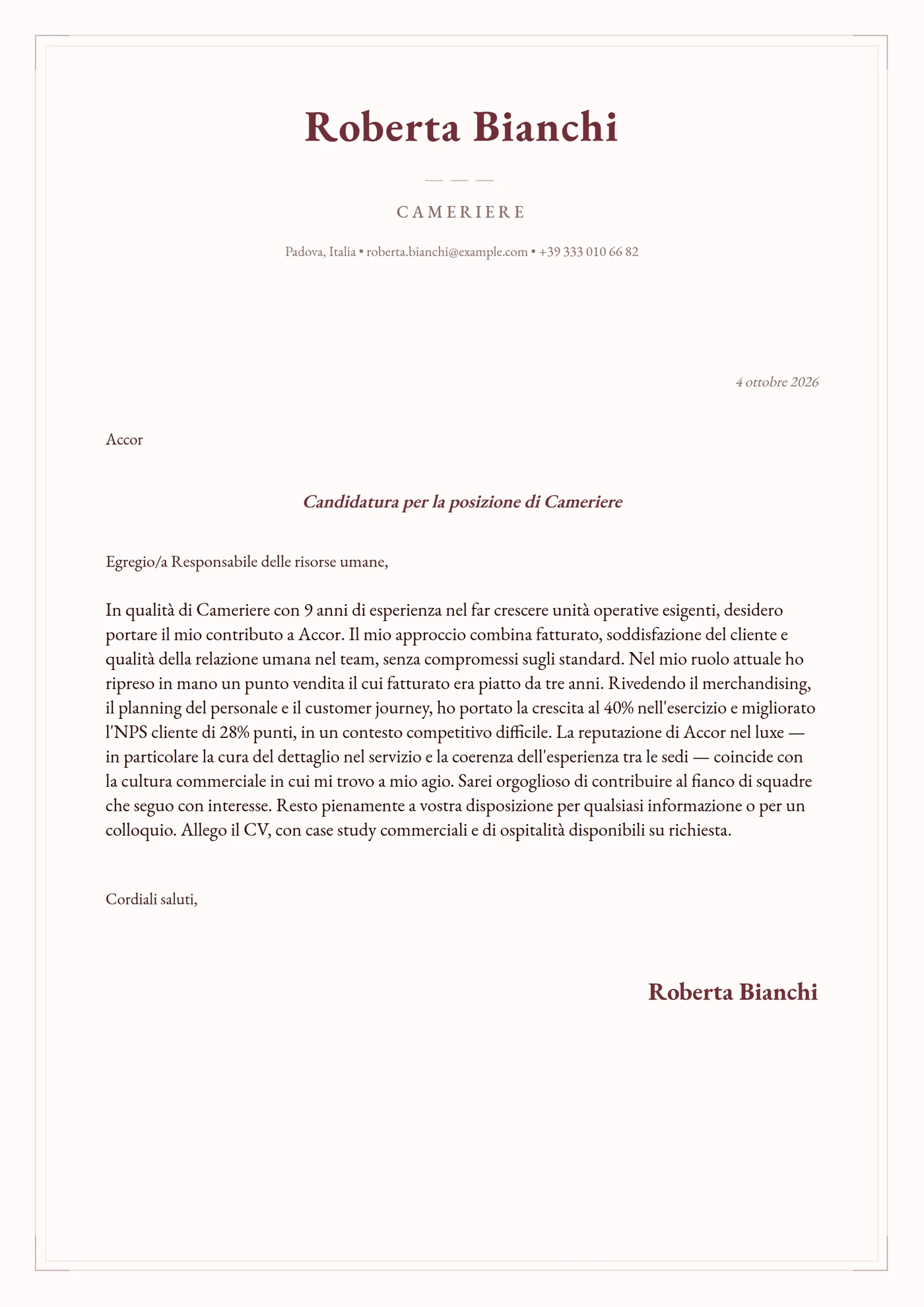 Velluto bordeaux — Senior