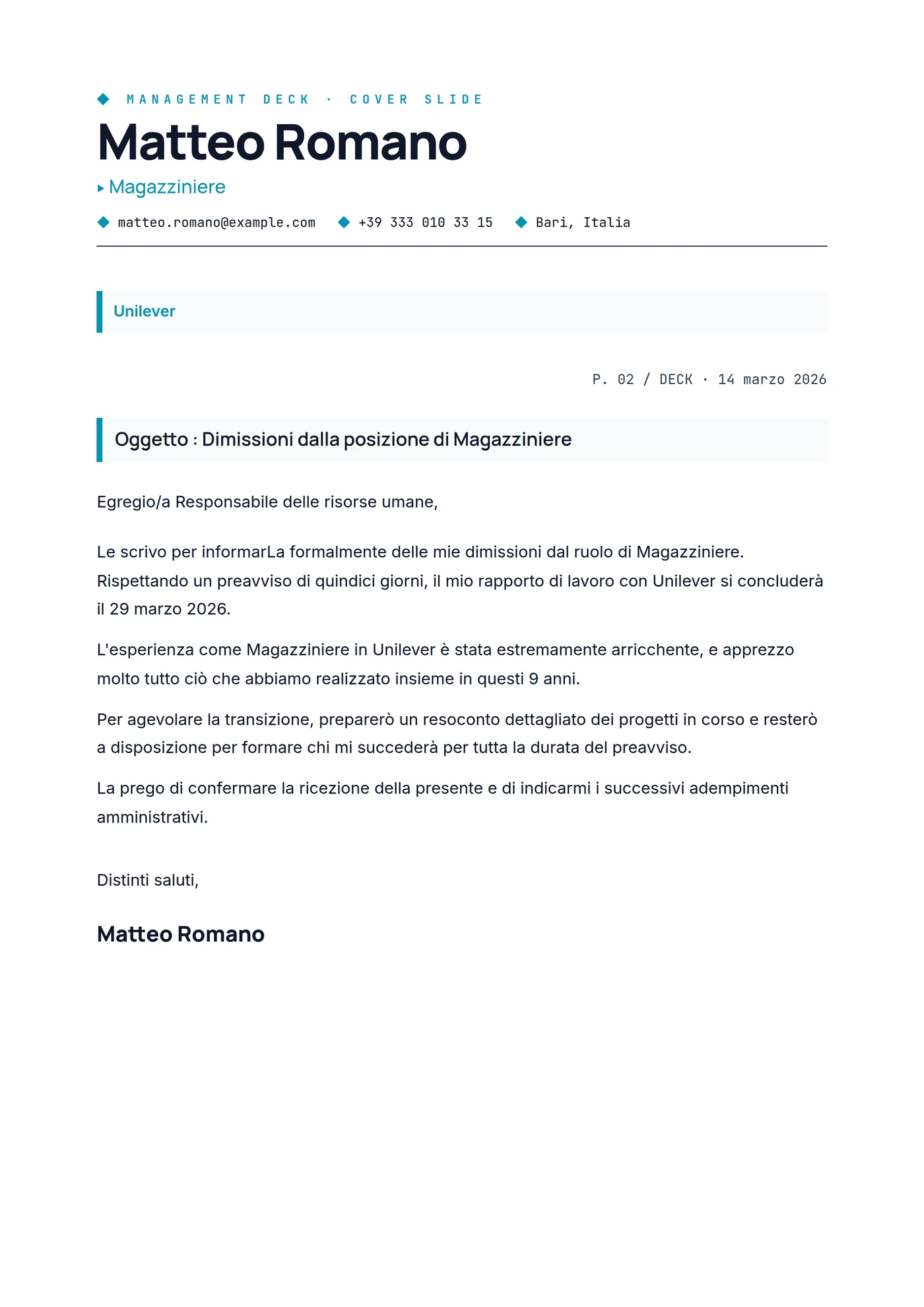 Management — Senior