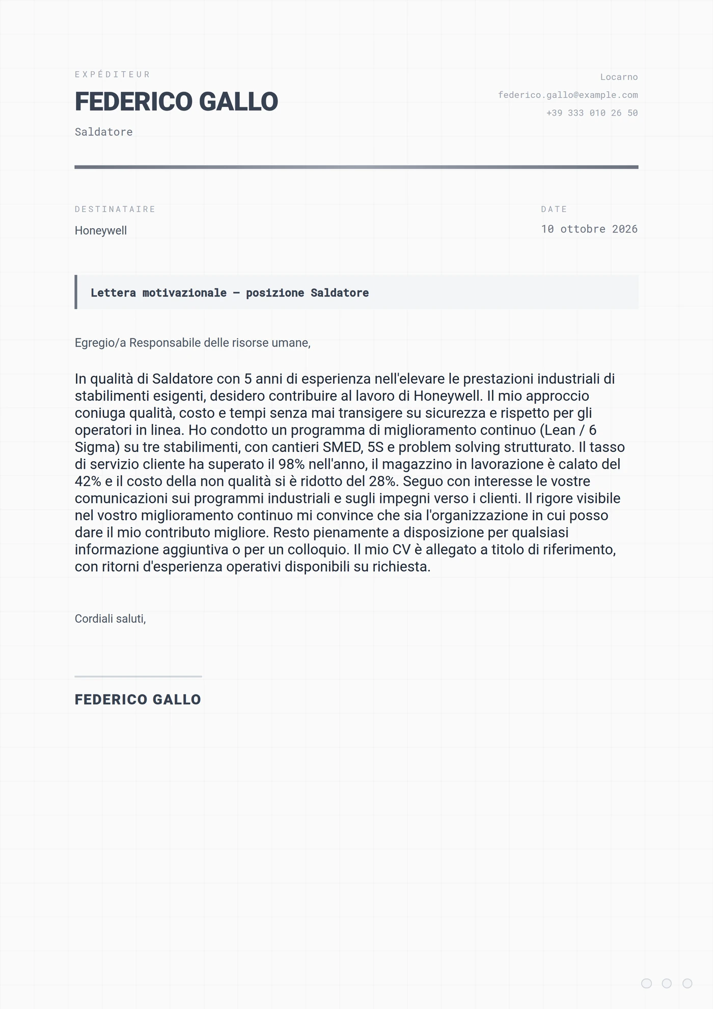 Acciaio Industriale — Junior