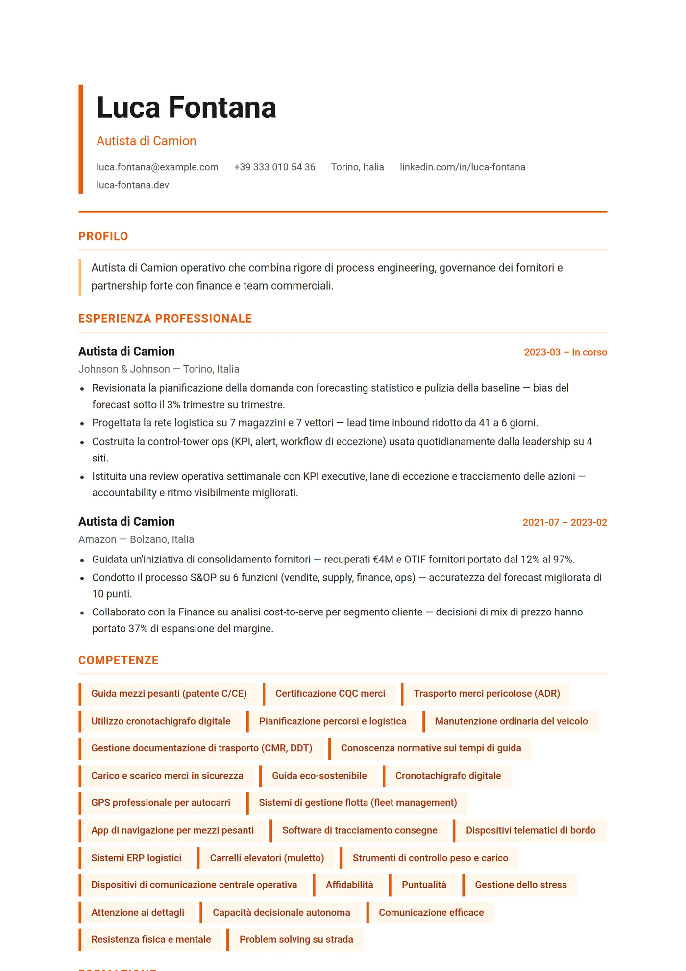 ATS Logistica — Intermedio