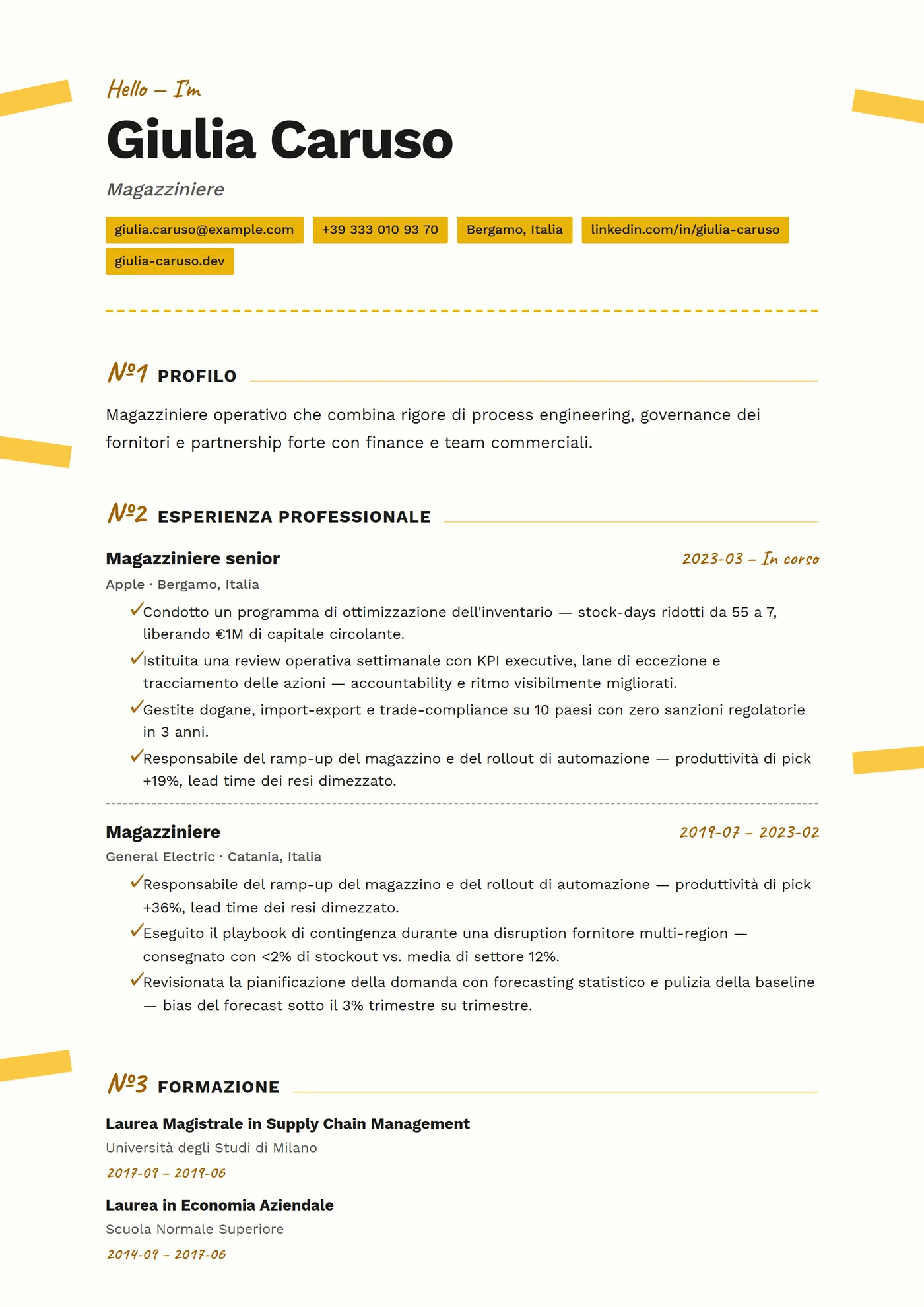 ATS Nastro Adesivo — Senior
