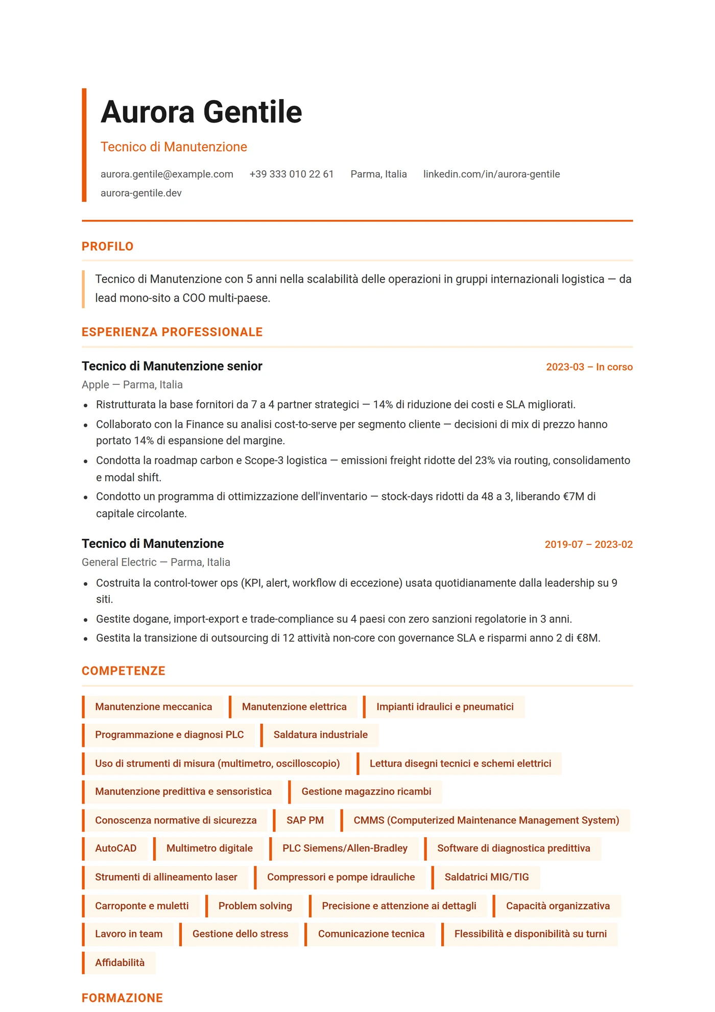 ATS Logistica — Senior
