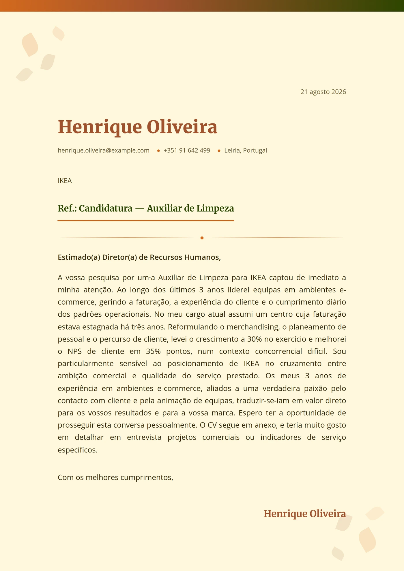 Colheita de outono — Intermédio