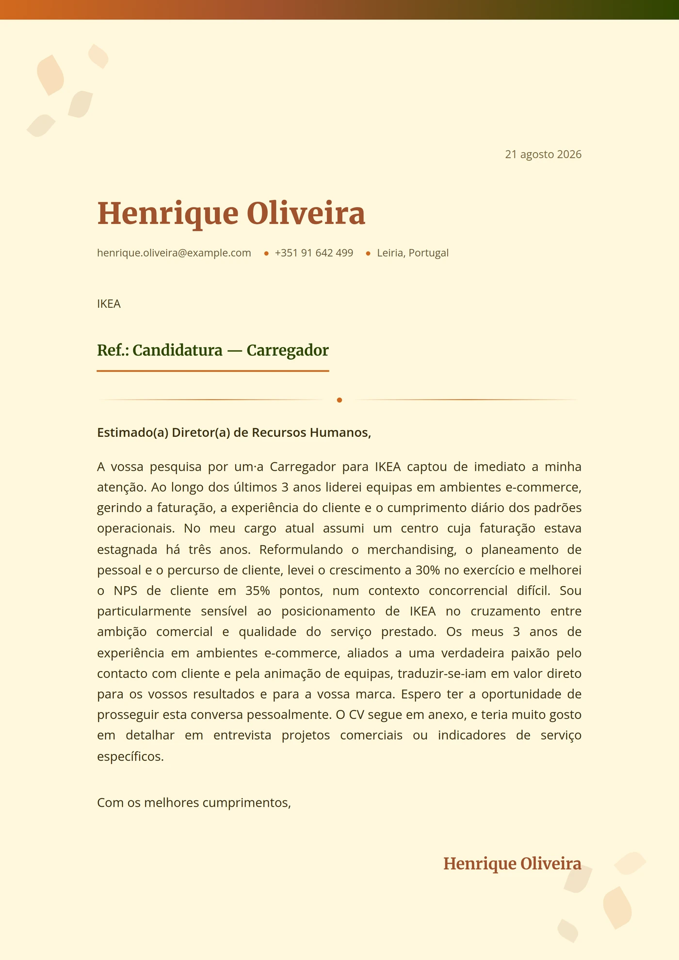 Colheita de outono — Intermédio