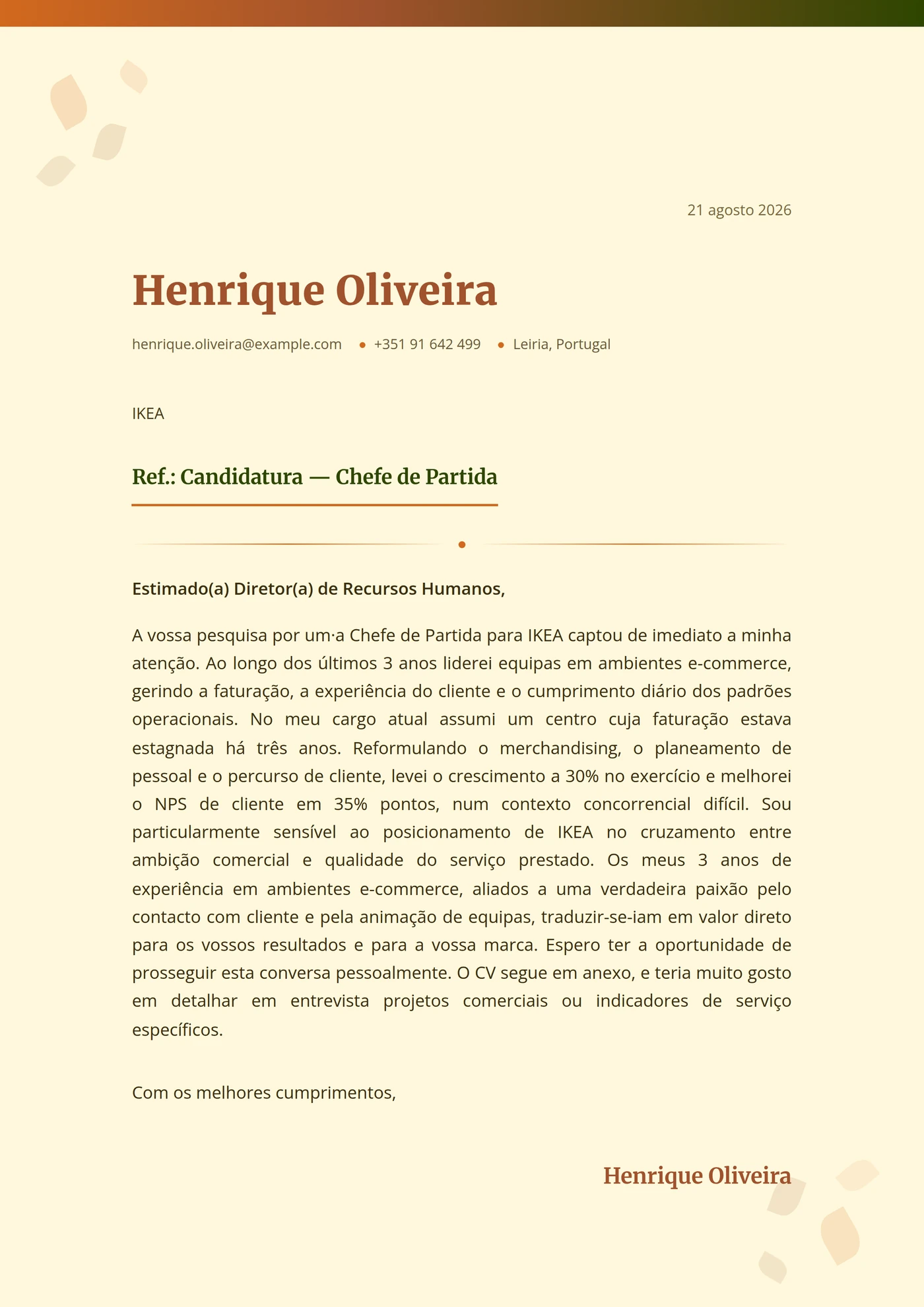 Colheita de outono — Intermédio