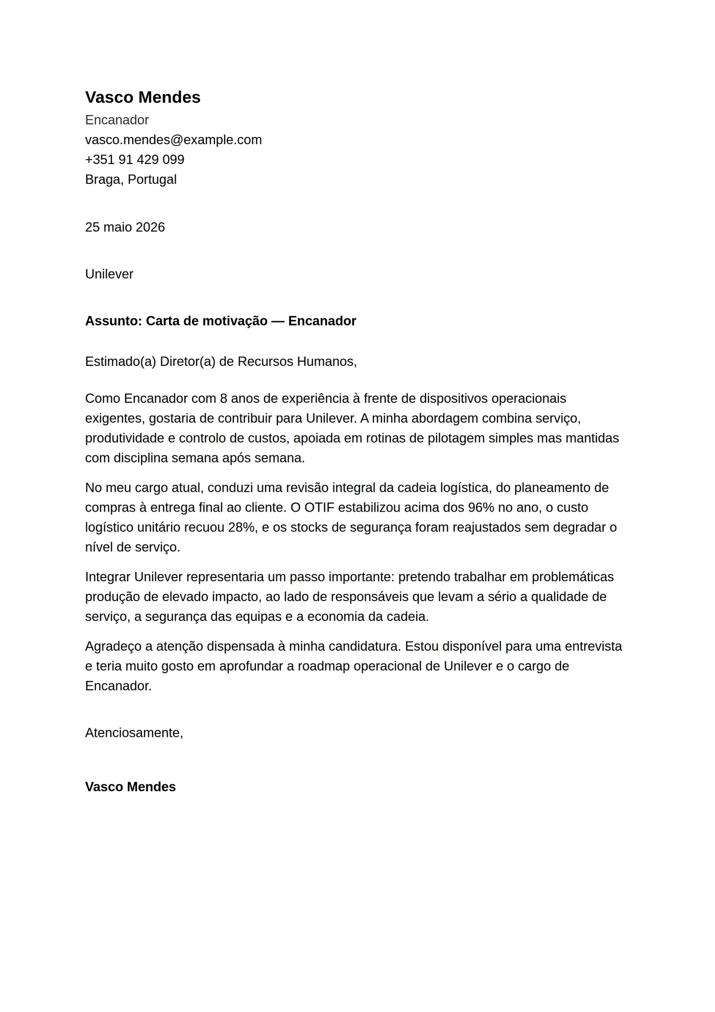 ATS depurada — Júnior