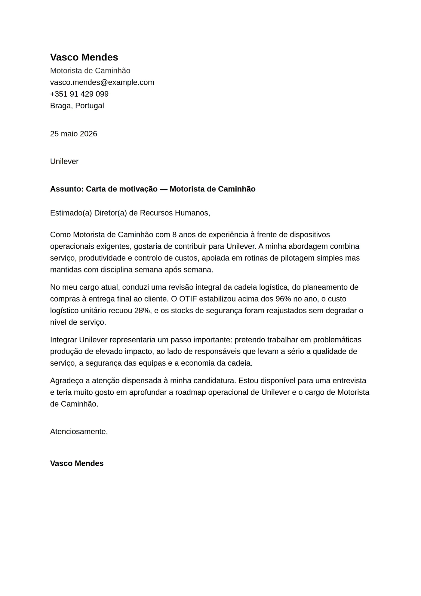 ATS depurada — Júnior