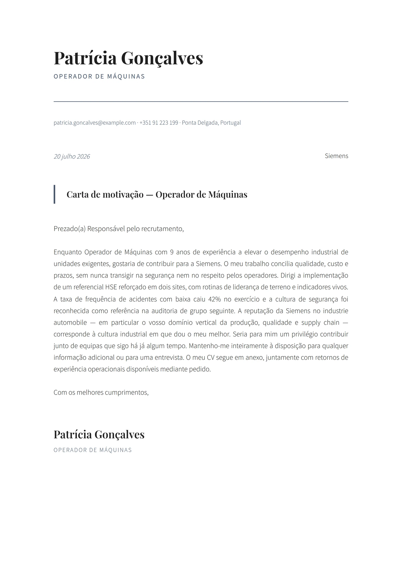 Exec Finanças Moderna — Sénior
