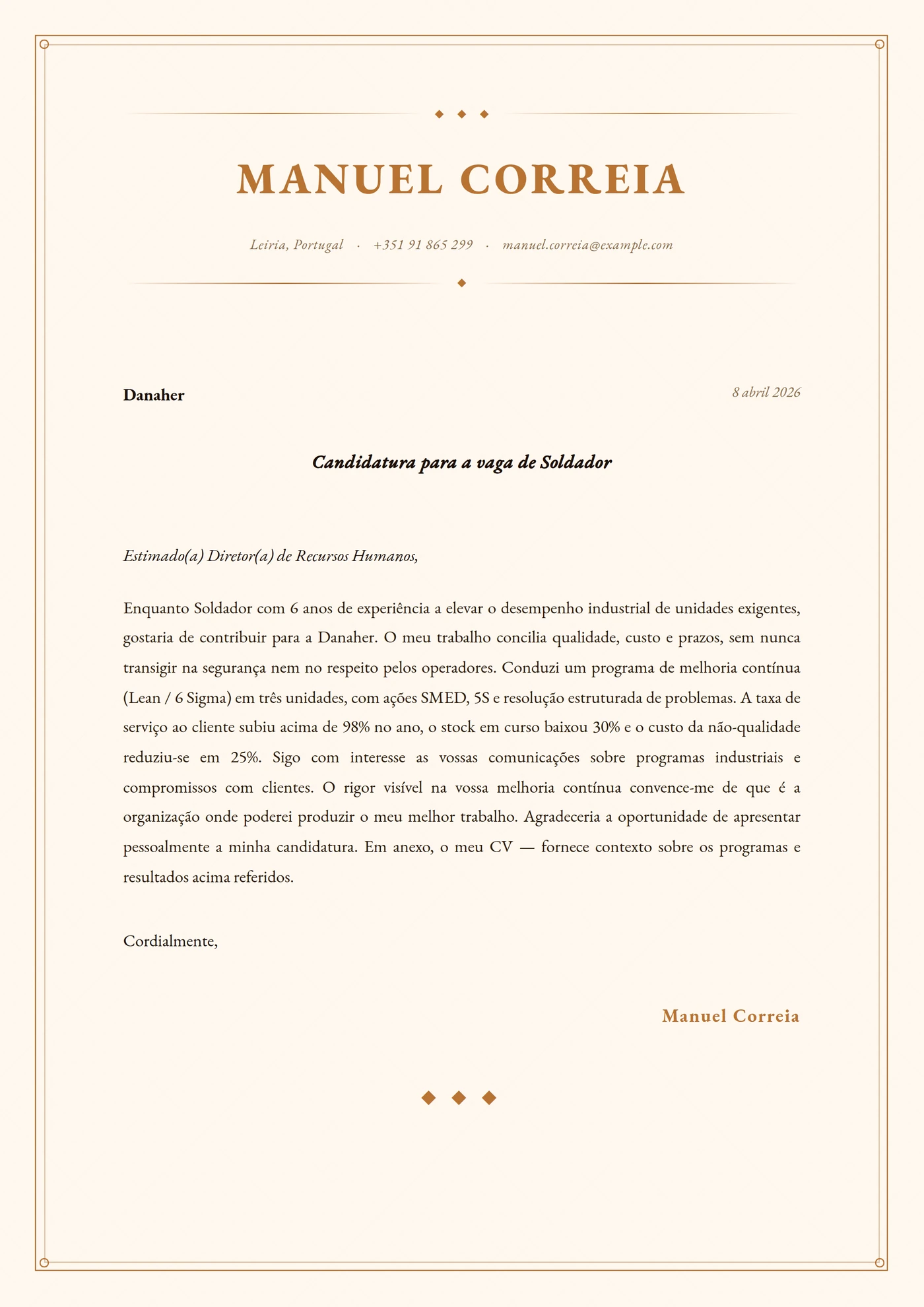 Gravura em cobre — Sénior