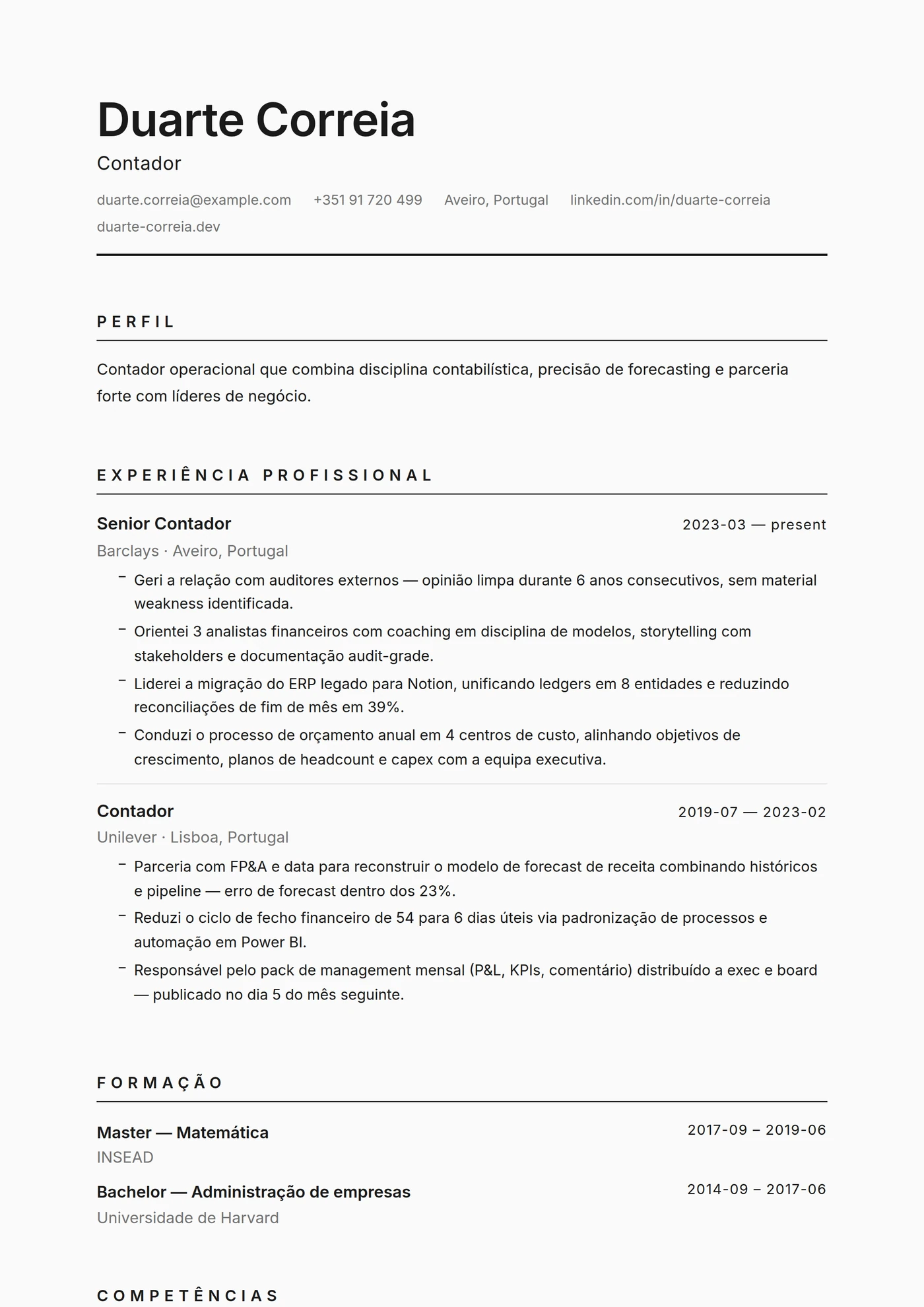 Minimal Monocromático — Sénior