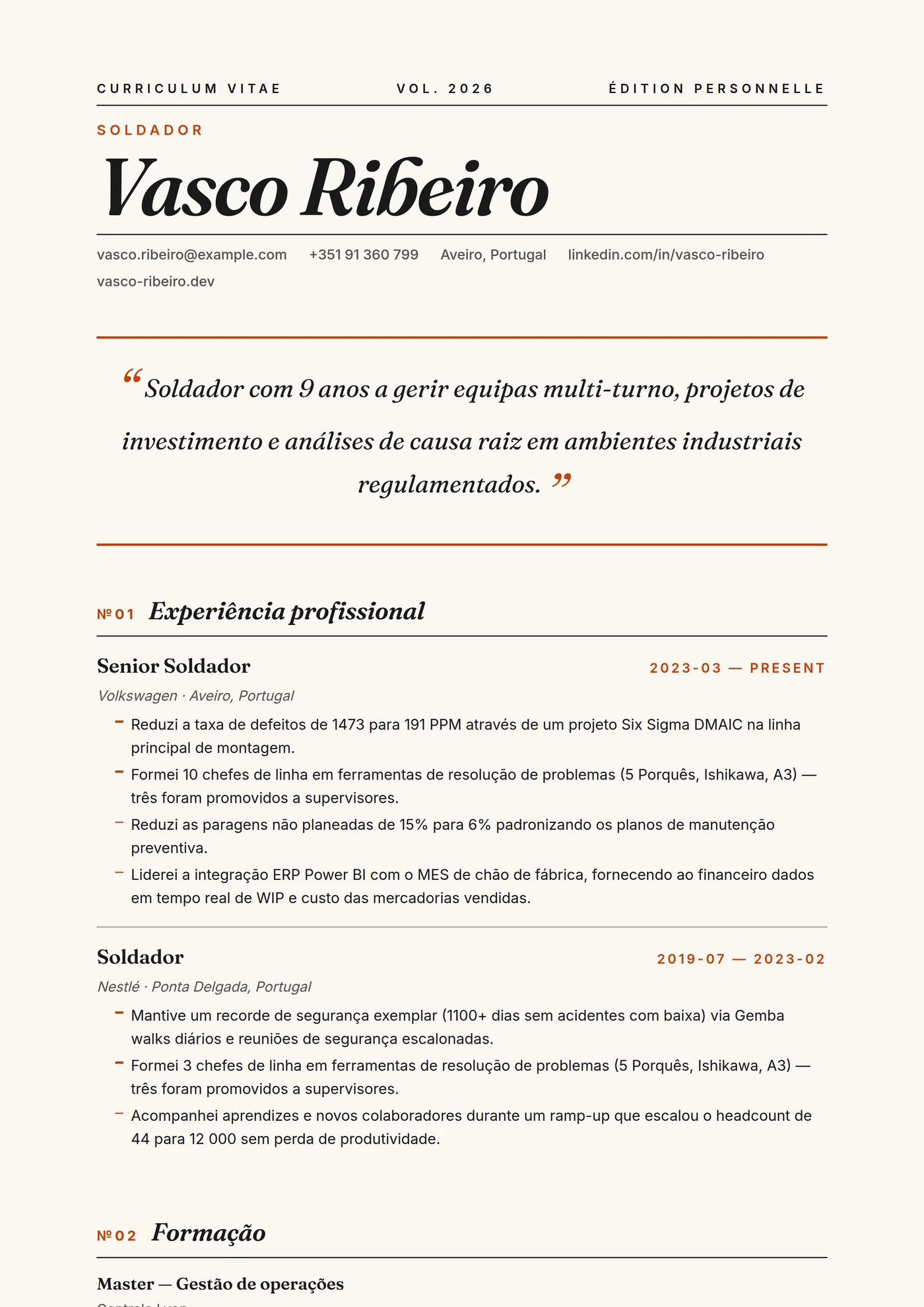 ATS Magazine — Sénior