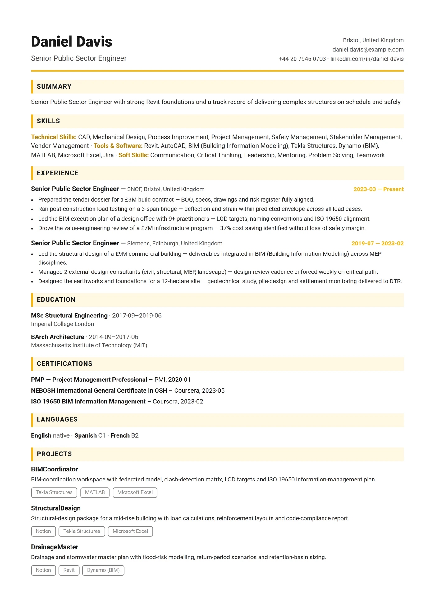 Australia Compact — CV templates