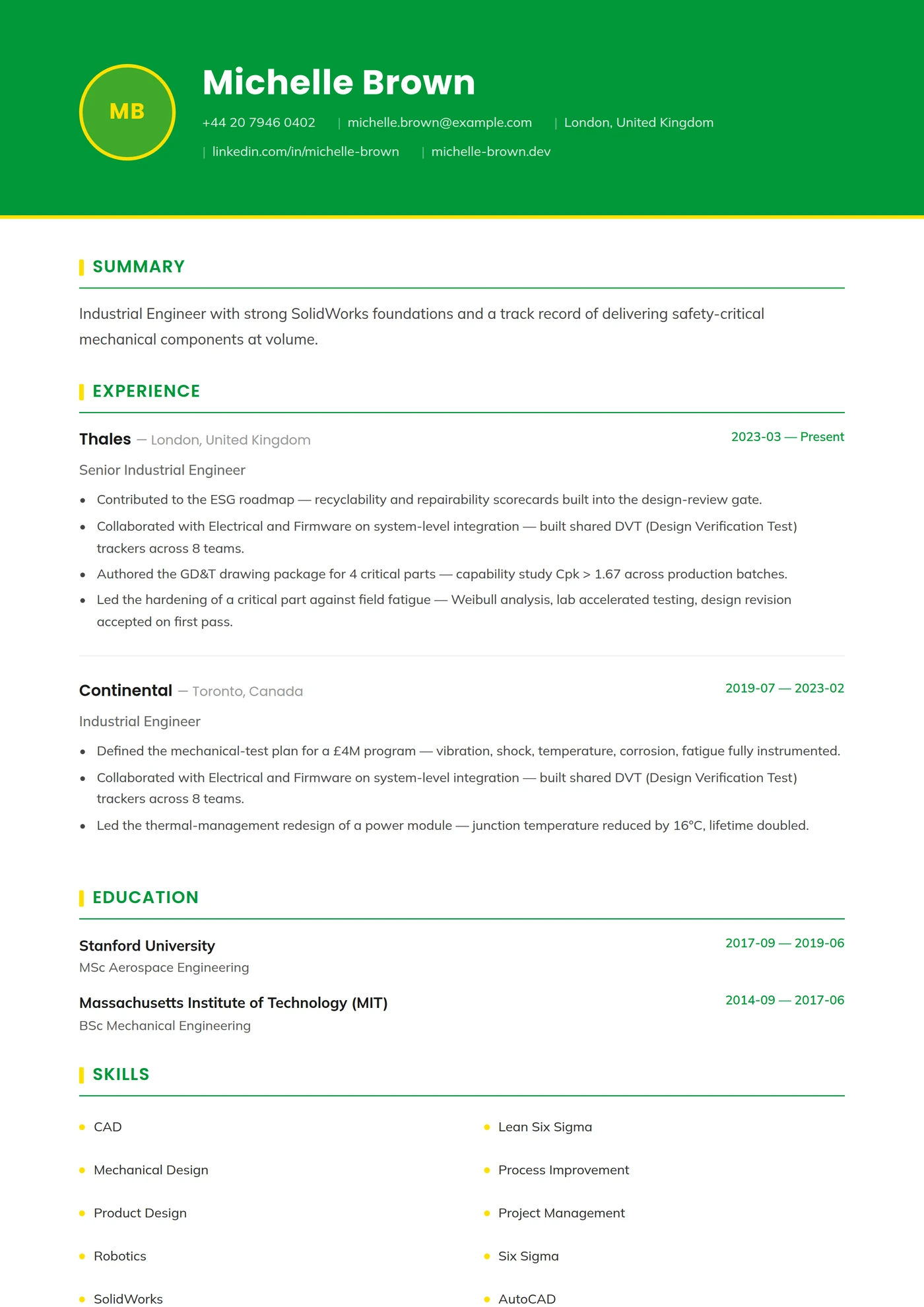 Brazil — CV templates