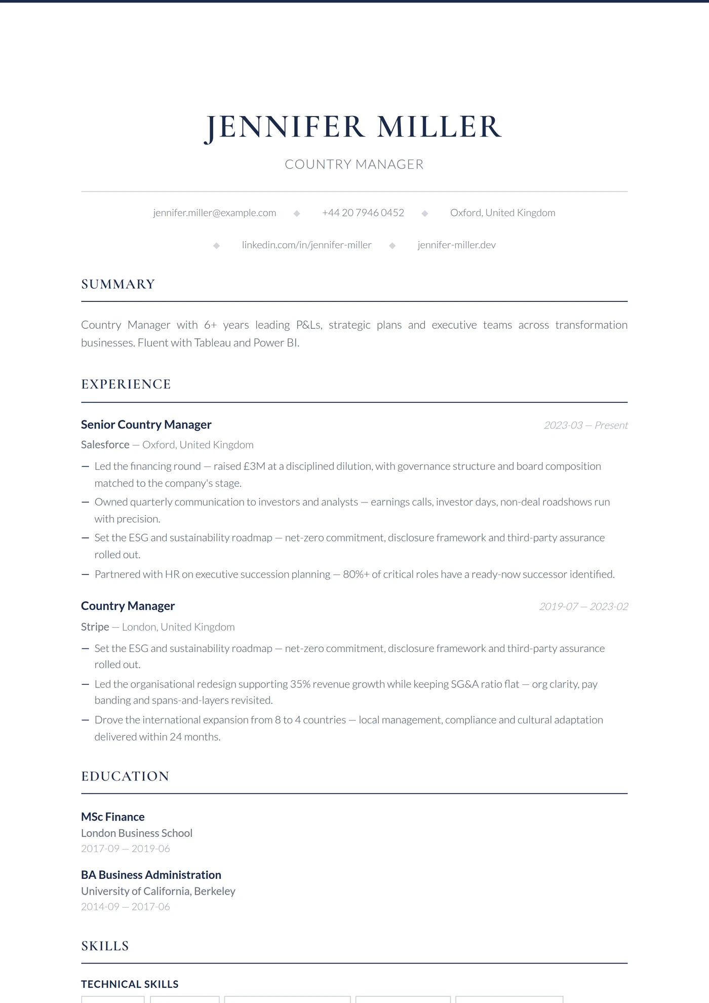 Corporate — CV templates