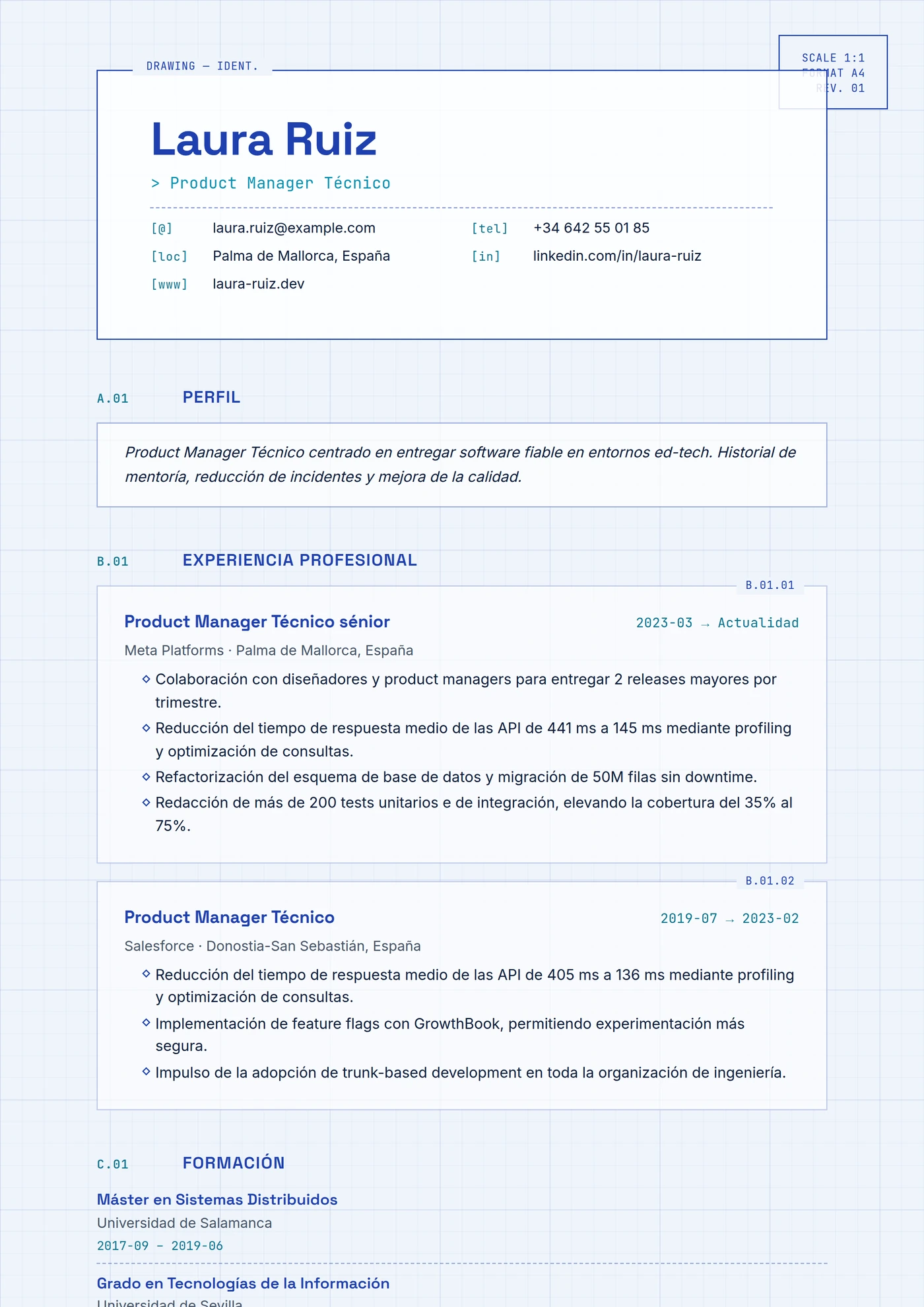 ATS Plano — Plantillas de CV