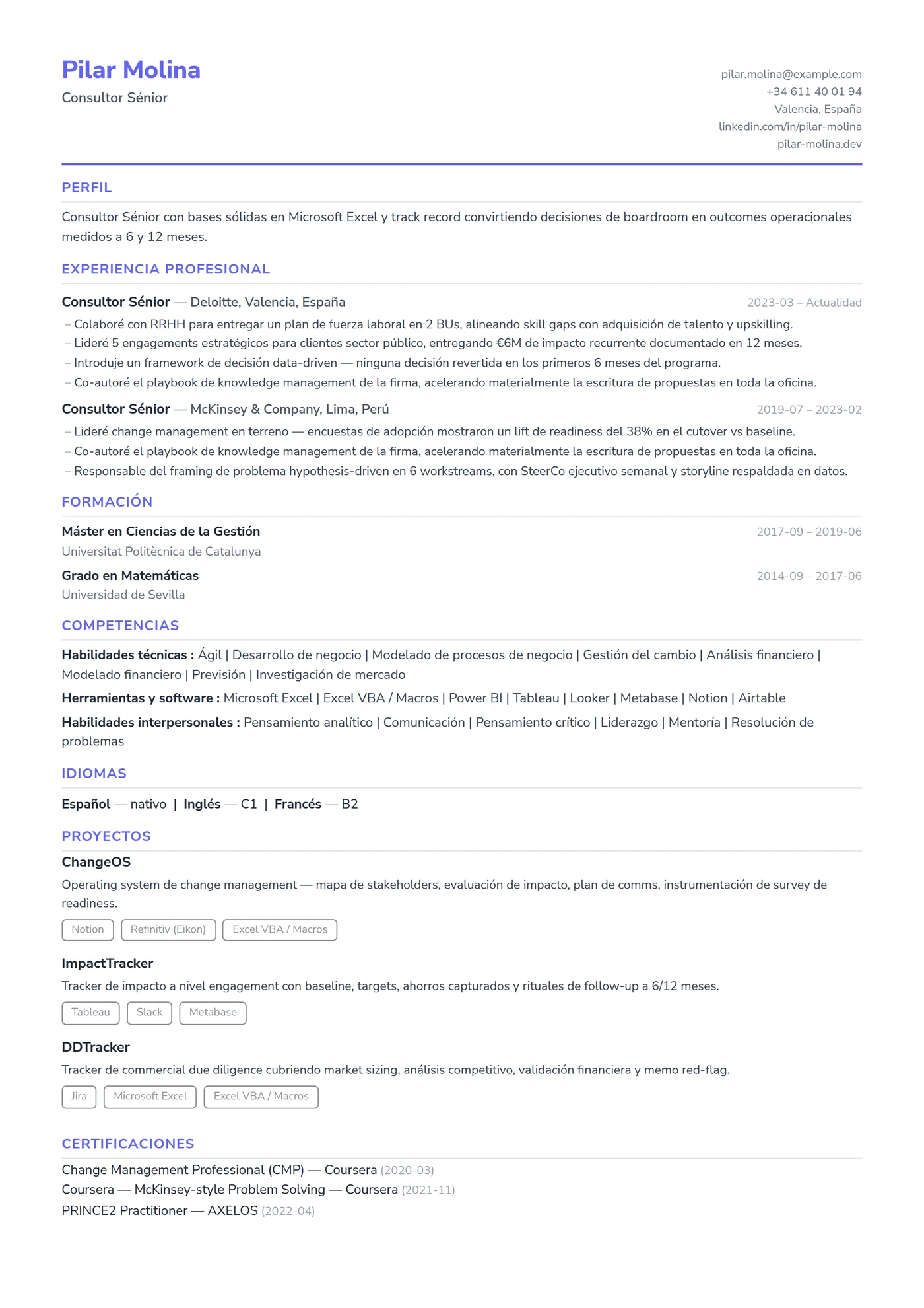 ATS Compacto — Plantillas de CV
