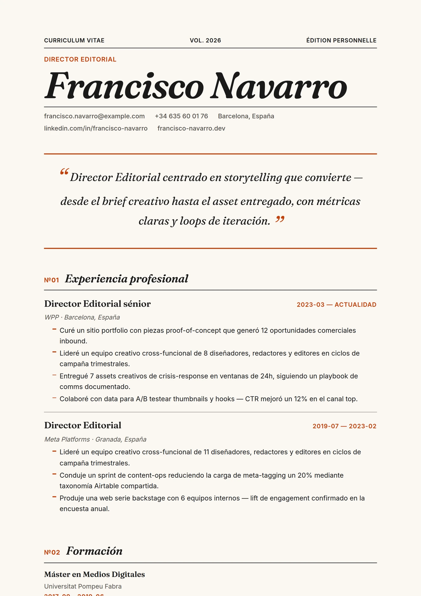 ATS Magazine — Plantillas de CV