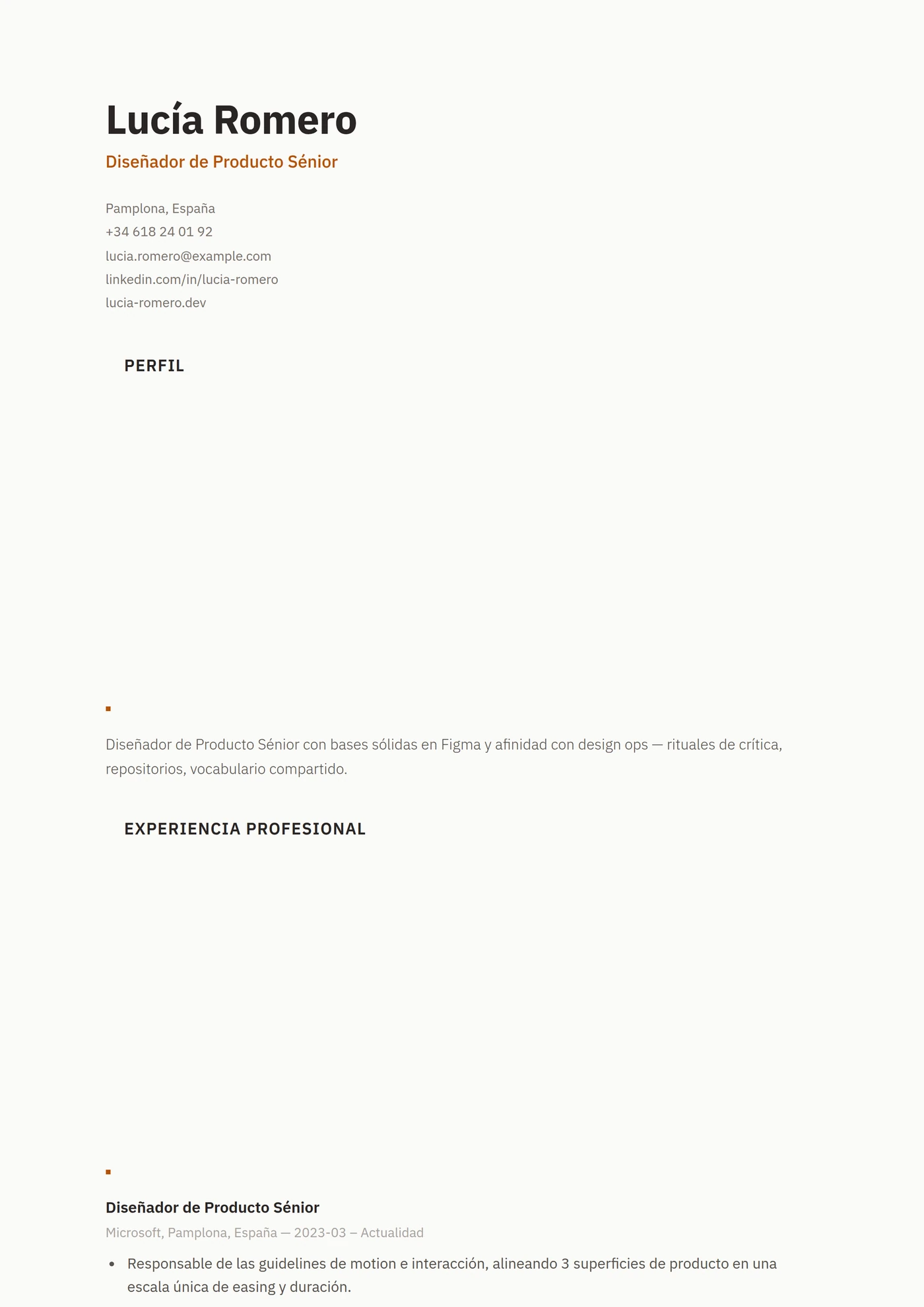 ATS Nórdico — Plantillas de CV