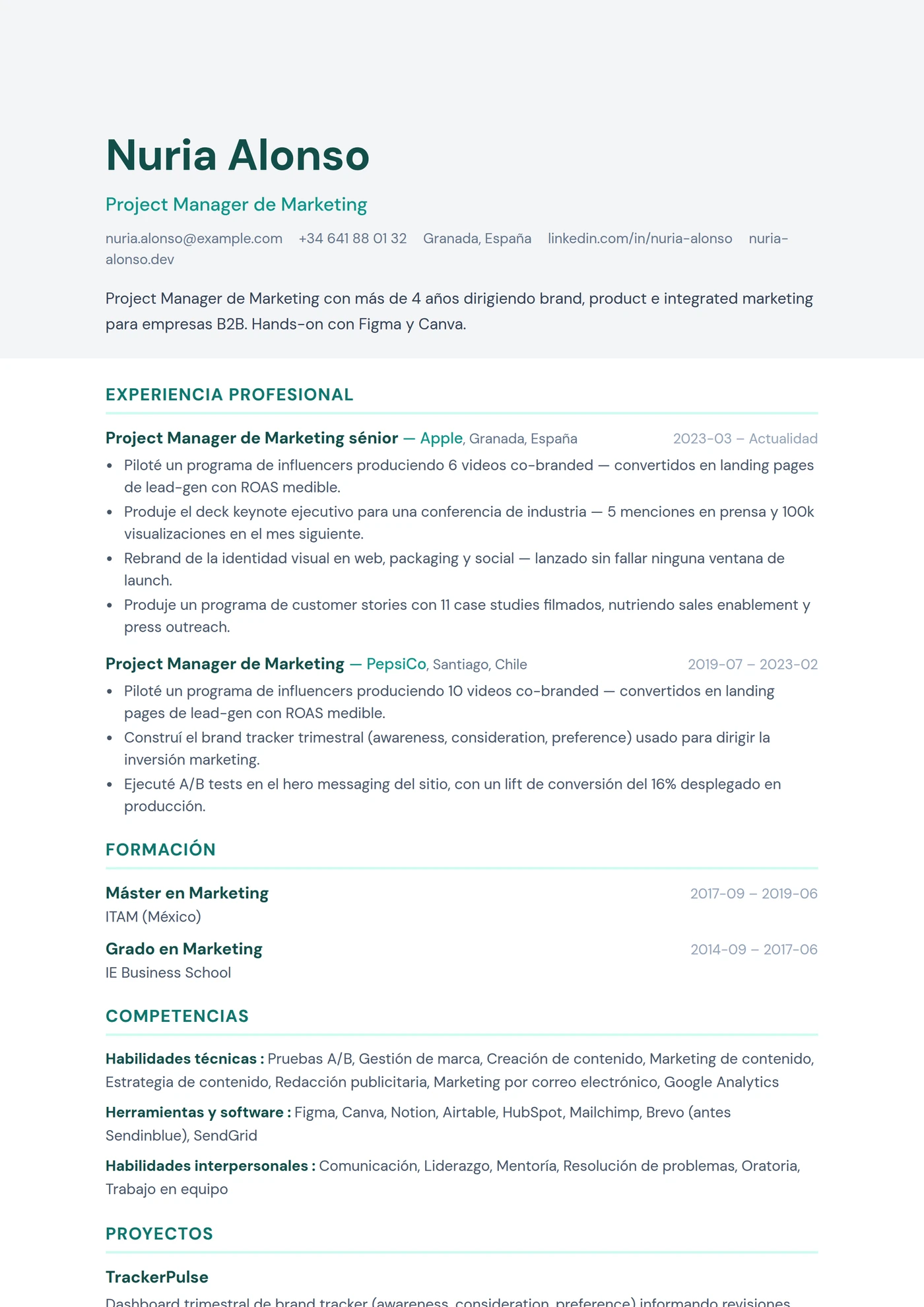 ATS Bicolor — Plantillas de CV