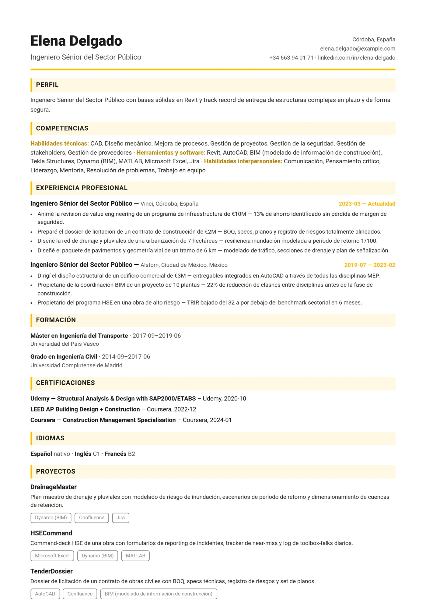 Australia Compacto — Plantillas de CV