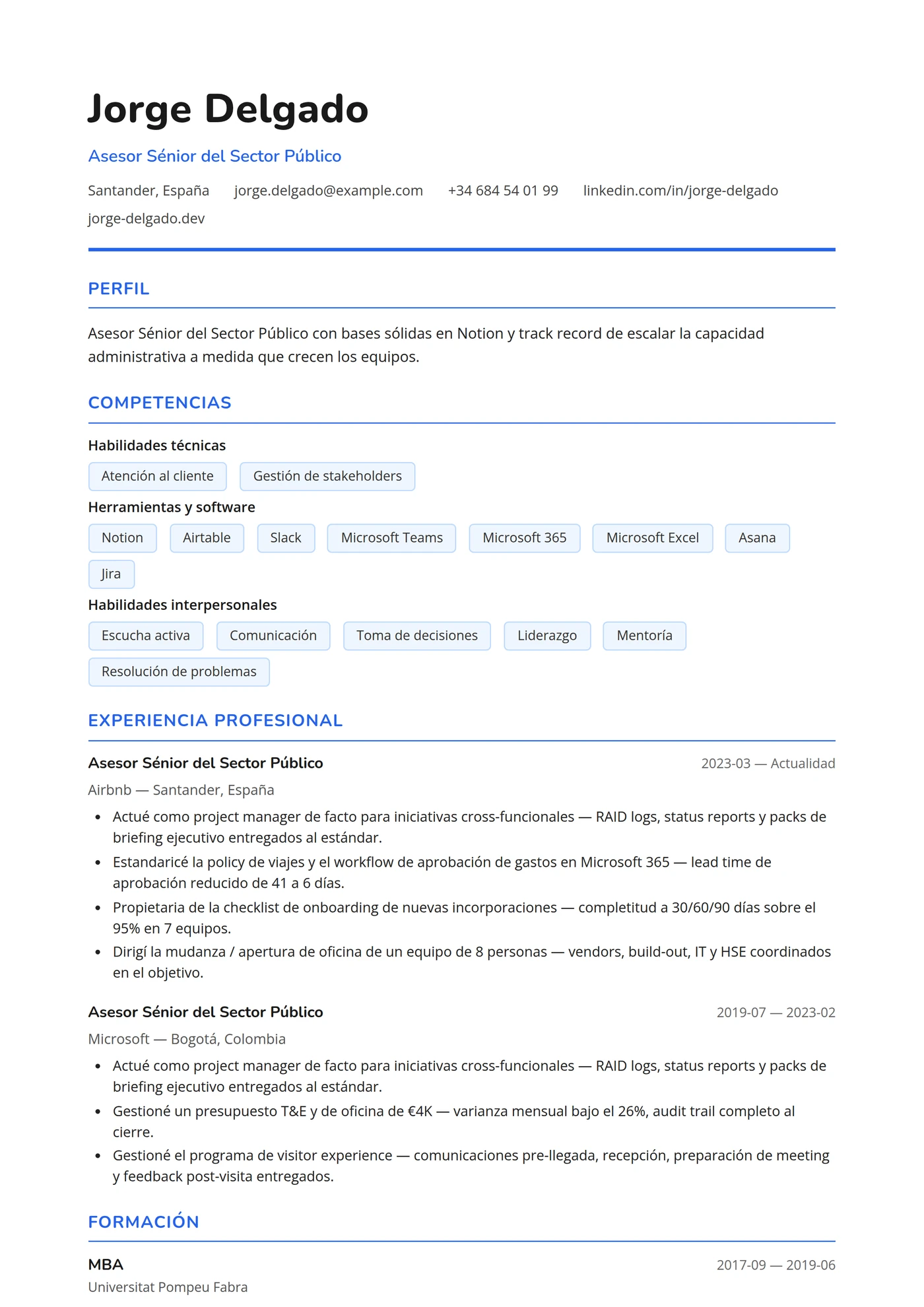 Canadá Francés — Plantillas de CV