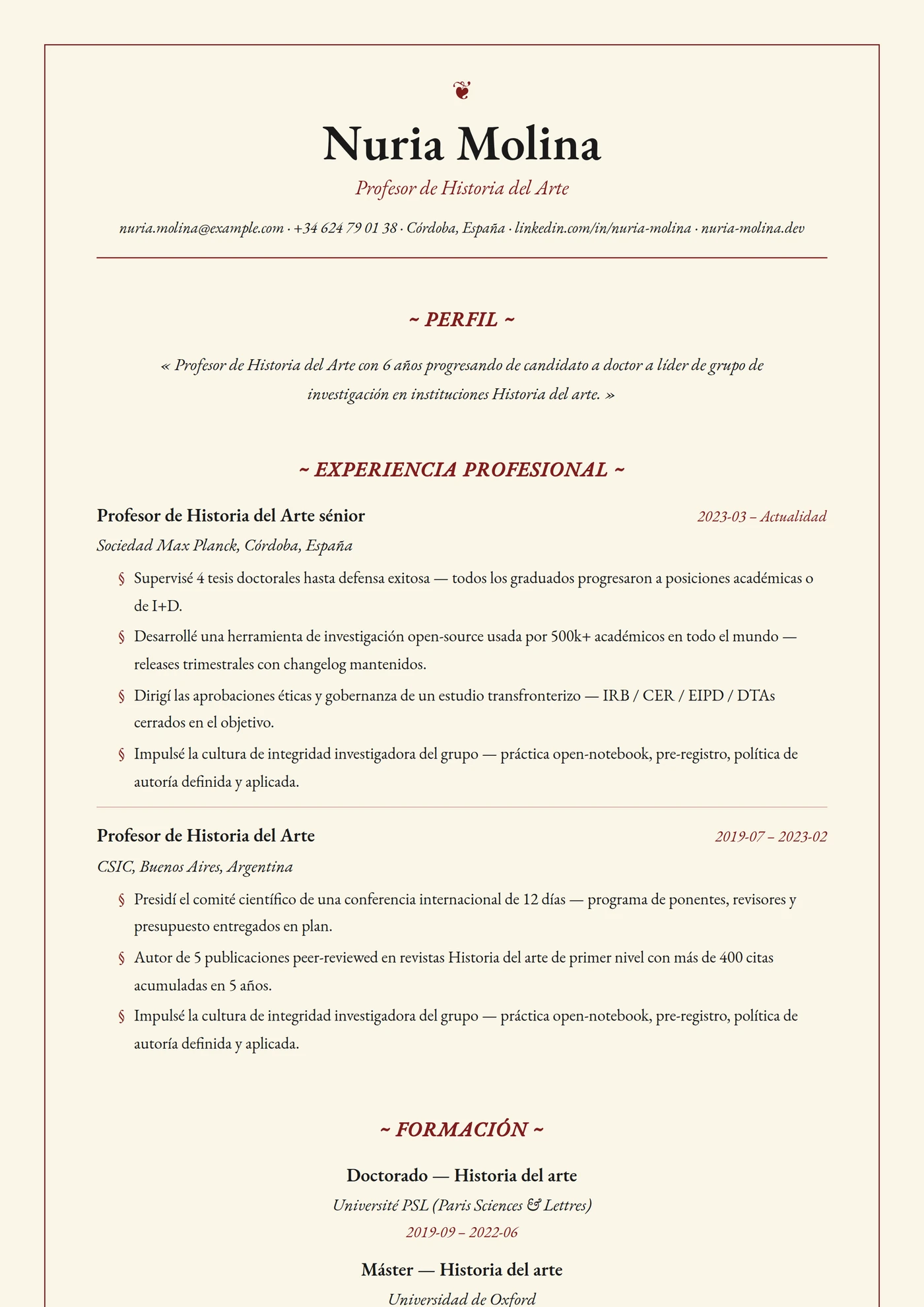 Clásico Pergamino — Plantillas de CV