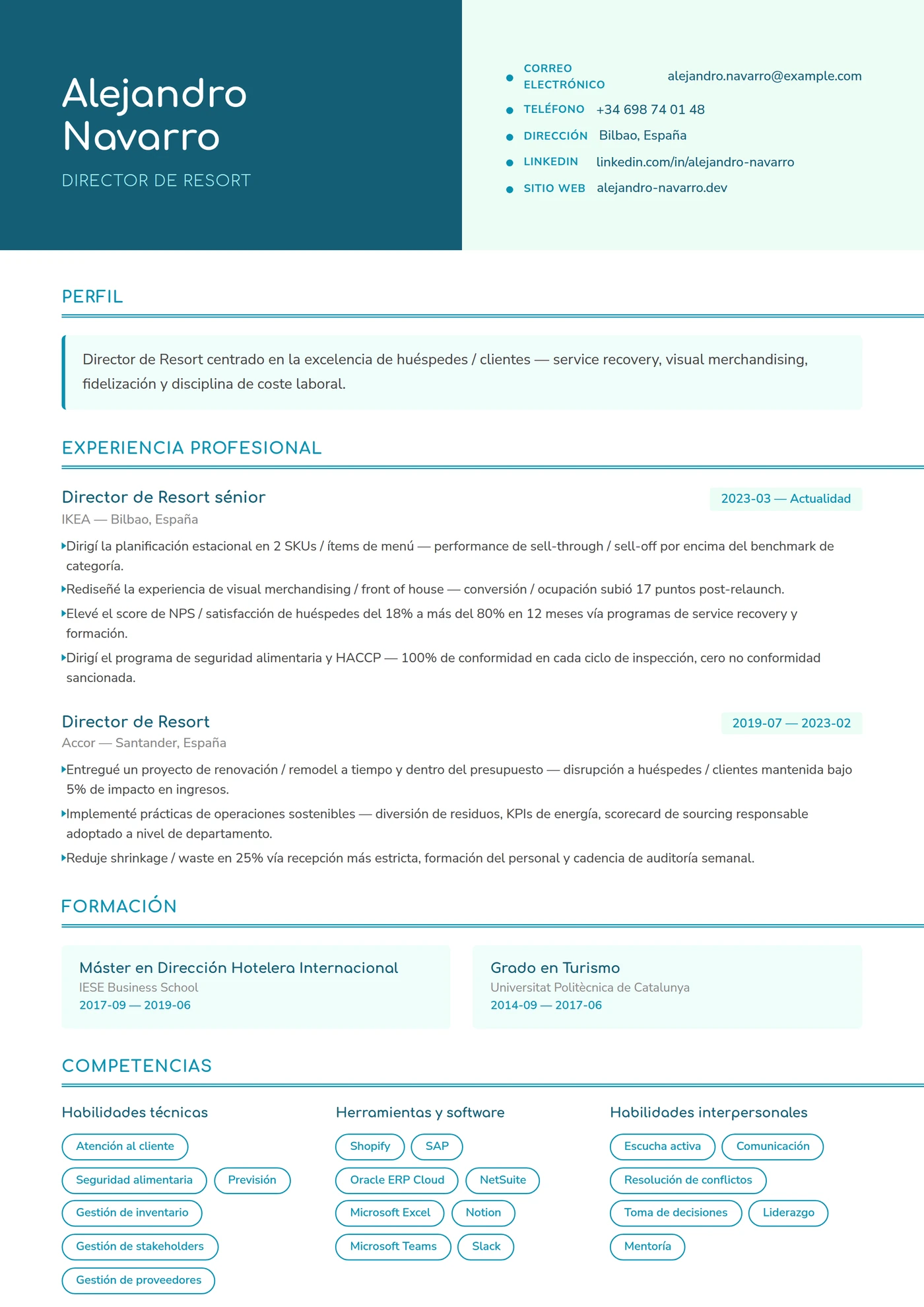 Coco Tropical — Plantillas de CV